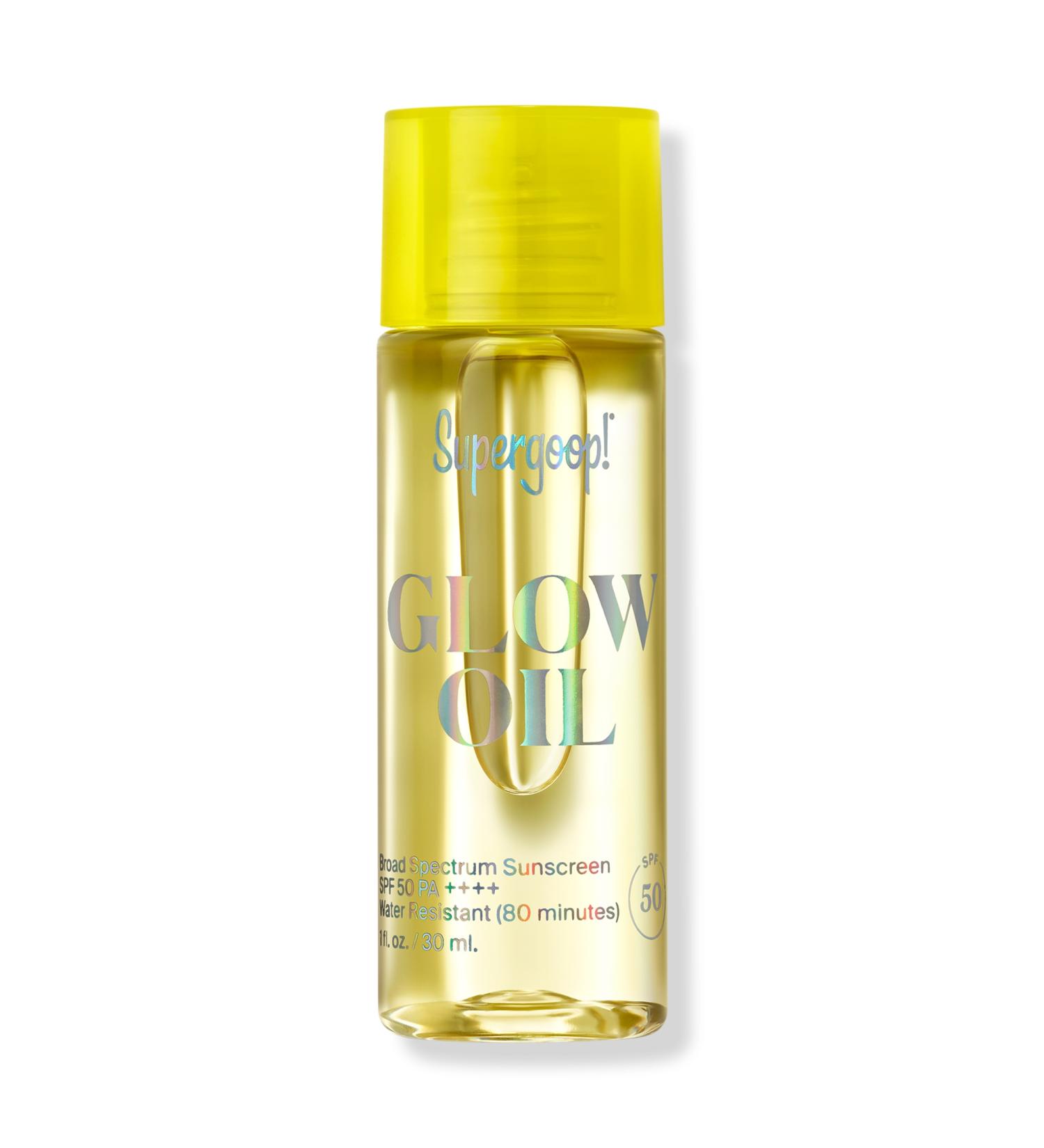 Discover Supergoop! Mini Glow Oil SPF 50 Dry Body Oil Sunscreen 1.0 oz - Elevate Your Style Instantly! - Buy Online on GoSupps.com