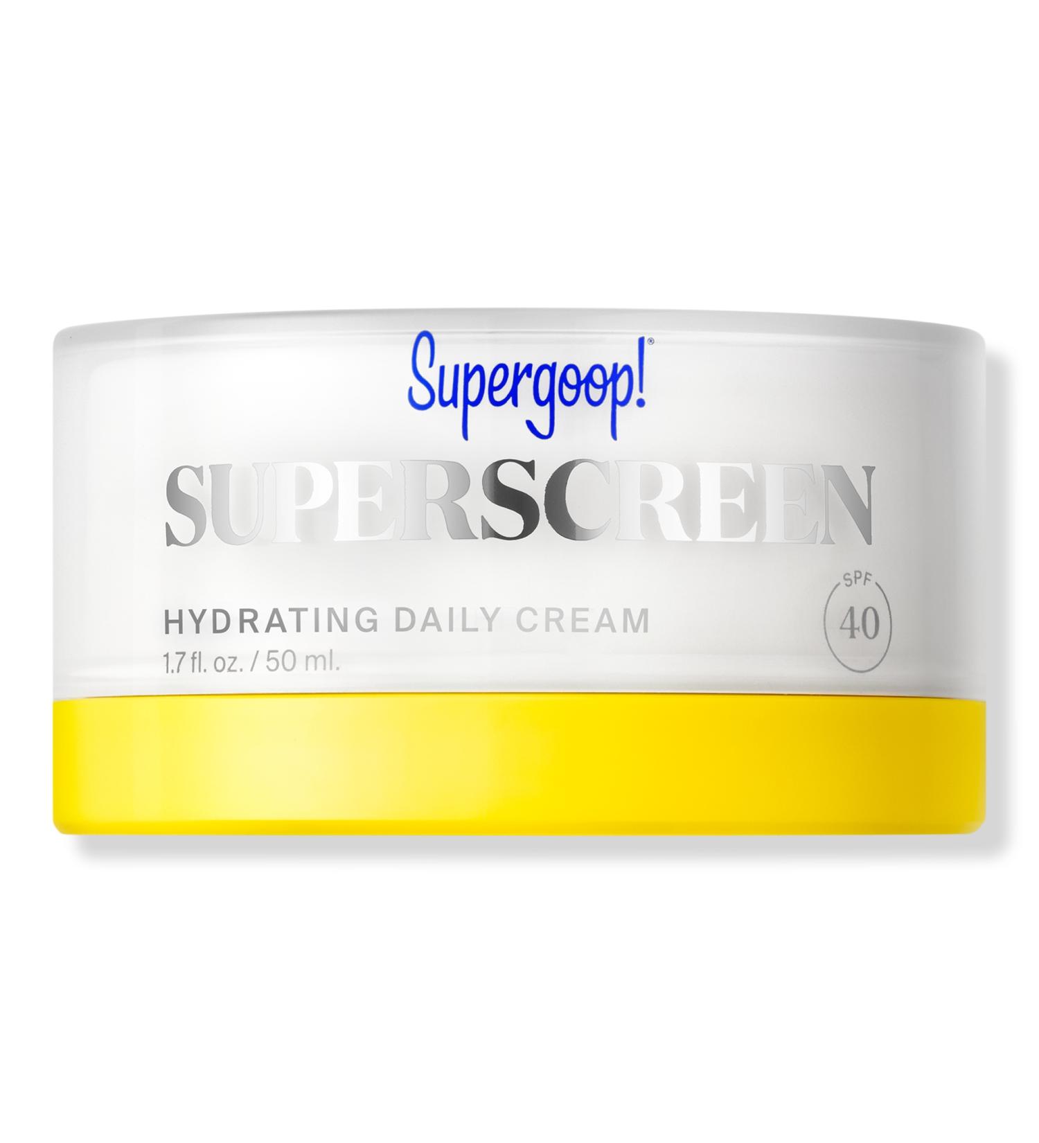 Discover Supergoop! Superscreen Rich Hydrating Cream SPF 40 Moisturizer 1.7 oz - Elevate Your Style Instantly! - Buy Online on GoSupps.com