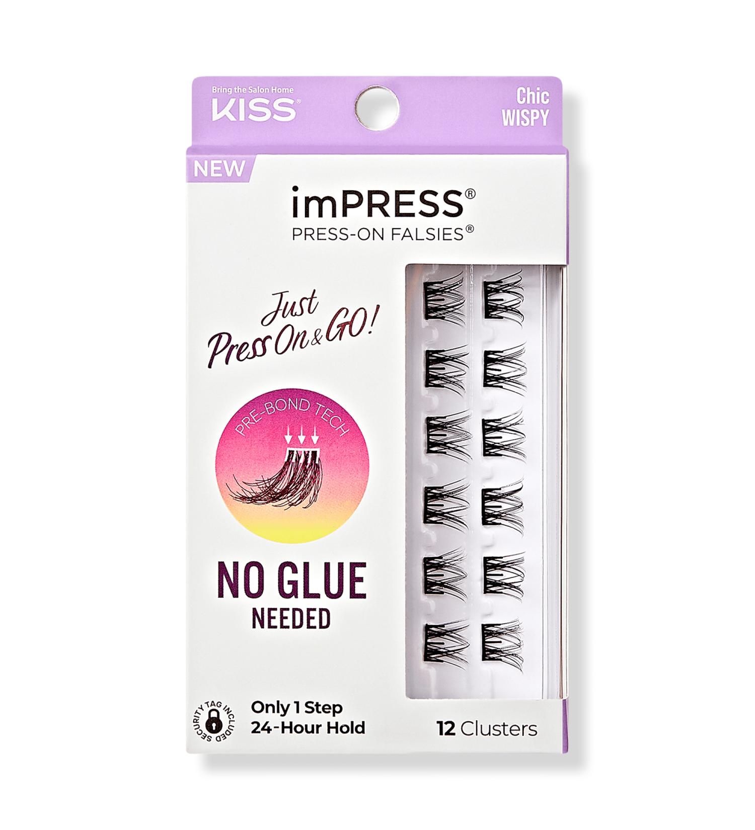 Kiss imPRESS Press-On Falsies Eyelash Clusters, Chic Wispy 12 ct - Discover Premium Quality Shop now! - Buy Online on GoSupps.com