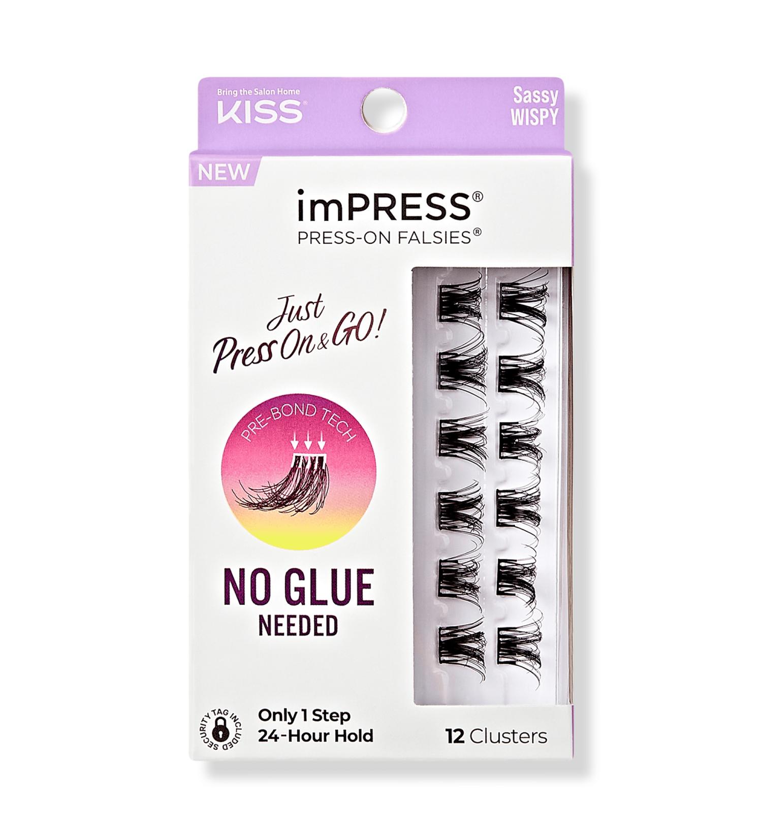 Discover Kiss imPRESS Press-On Falsies Eyelash Clusters, Sassy Wispy 12 ct - Elevate Your Style Instantly! - Buy Online on GoSupps.com