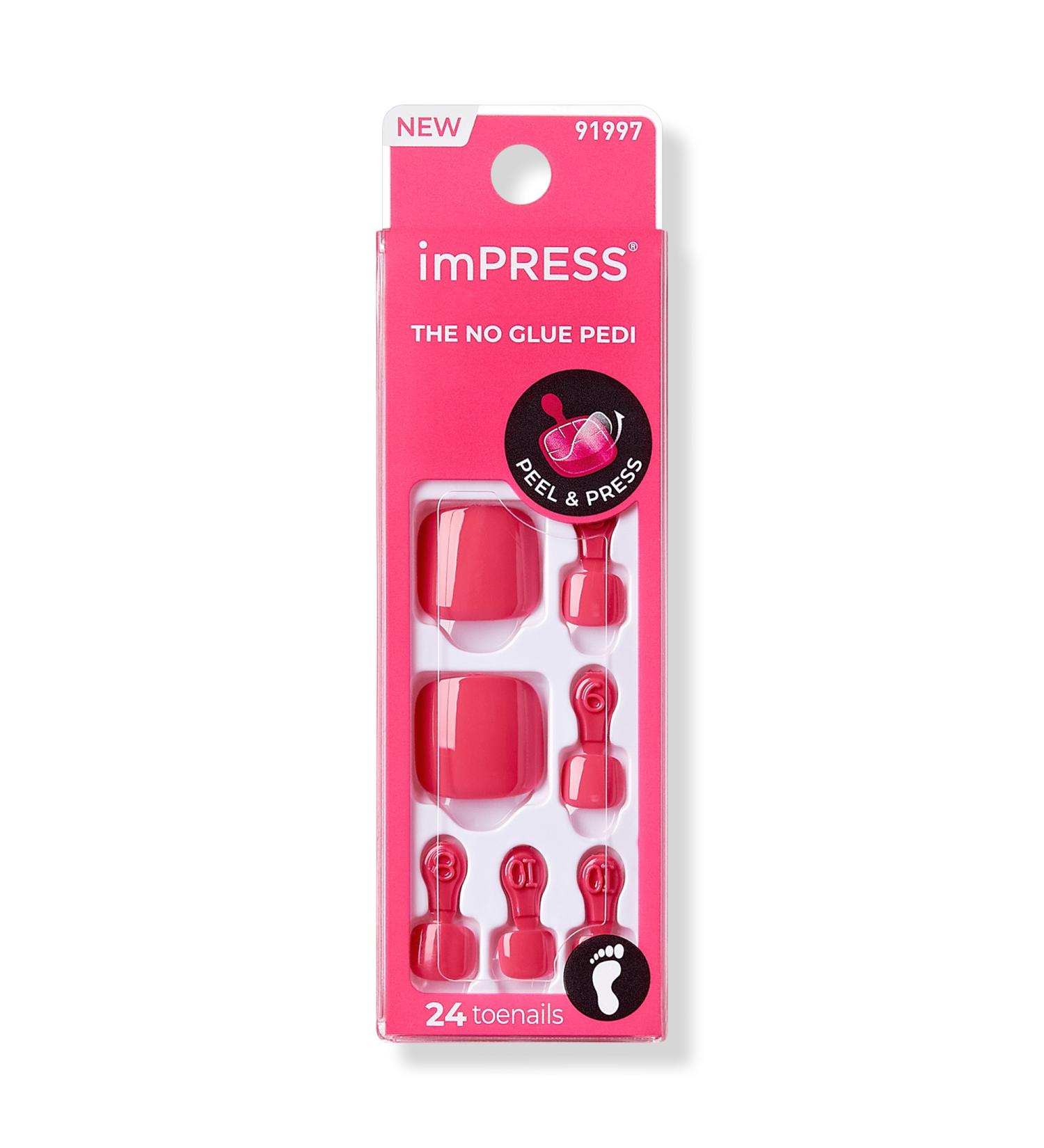 Kiss imPRESS Valentine's Day Free Roundabout Press-On Pedicure Toenails - Transform Your Style with the Best Innovation Today! - Buy Online on GoSupps.com