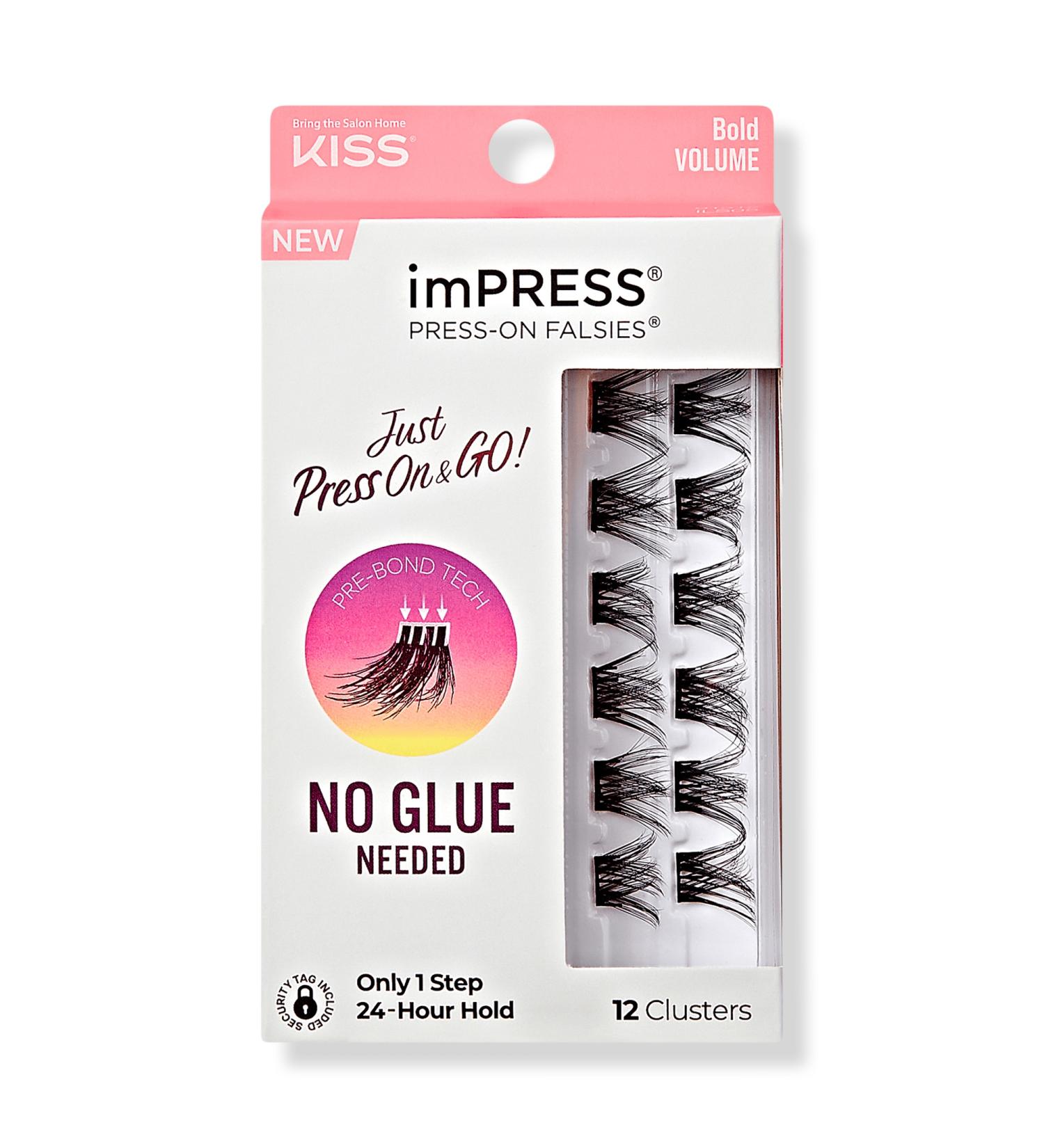 Kiss imPRESS Press-On Falsies Eyelash Clusters, Bold Volume - Transform Your Style with the Best Innovation Today! - Buy Online on GoSupps.com