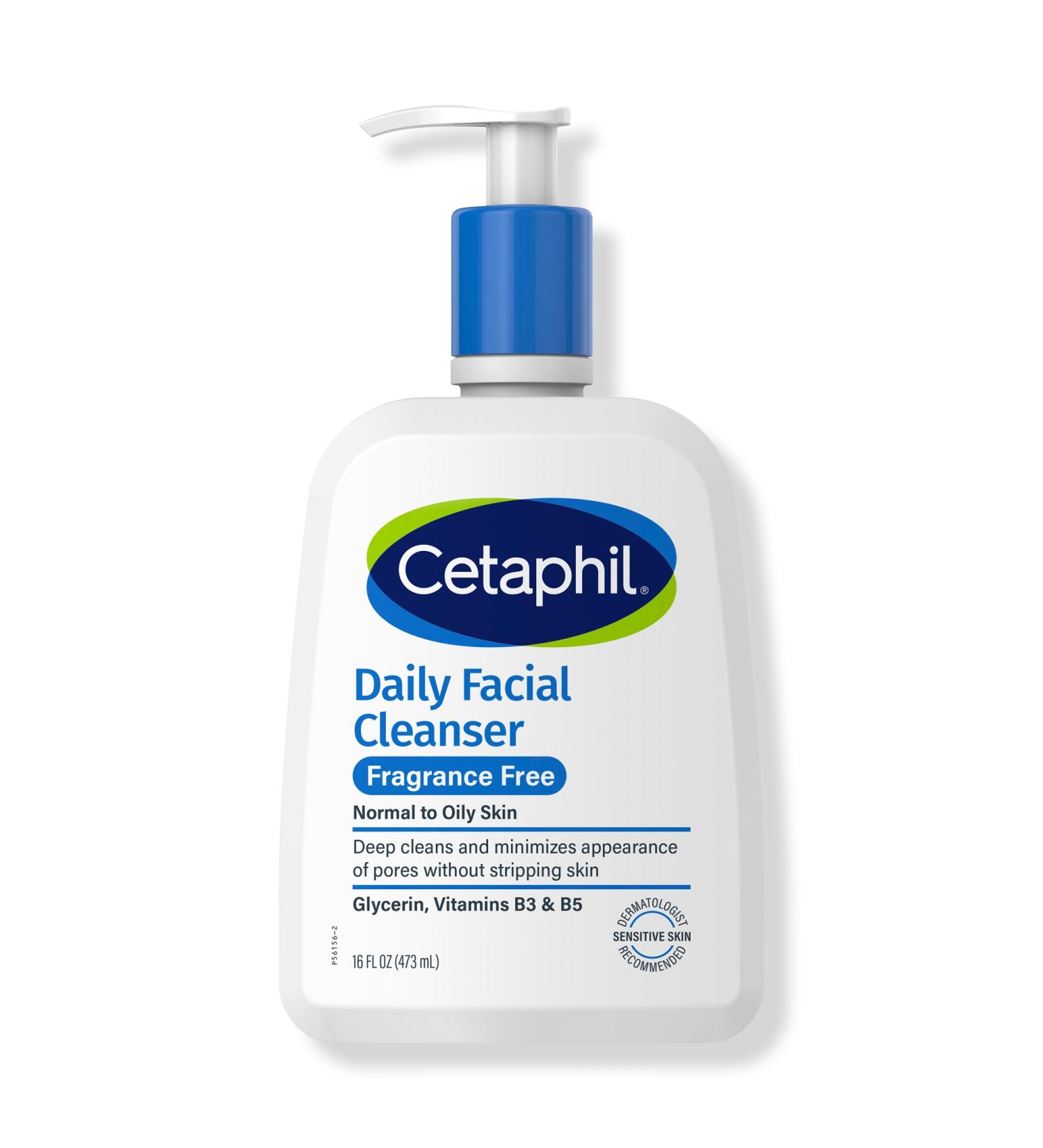 Cetaphil Daily Facial Cleanser Face Wash Fragrance Free for Sensitive Skin 16.0 oz - Transform Your Style with the Best Innovation Today! - Buy Online on GoSupps.com