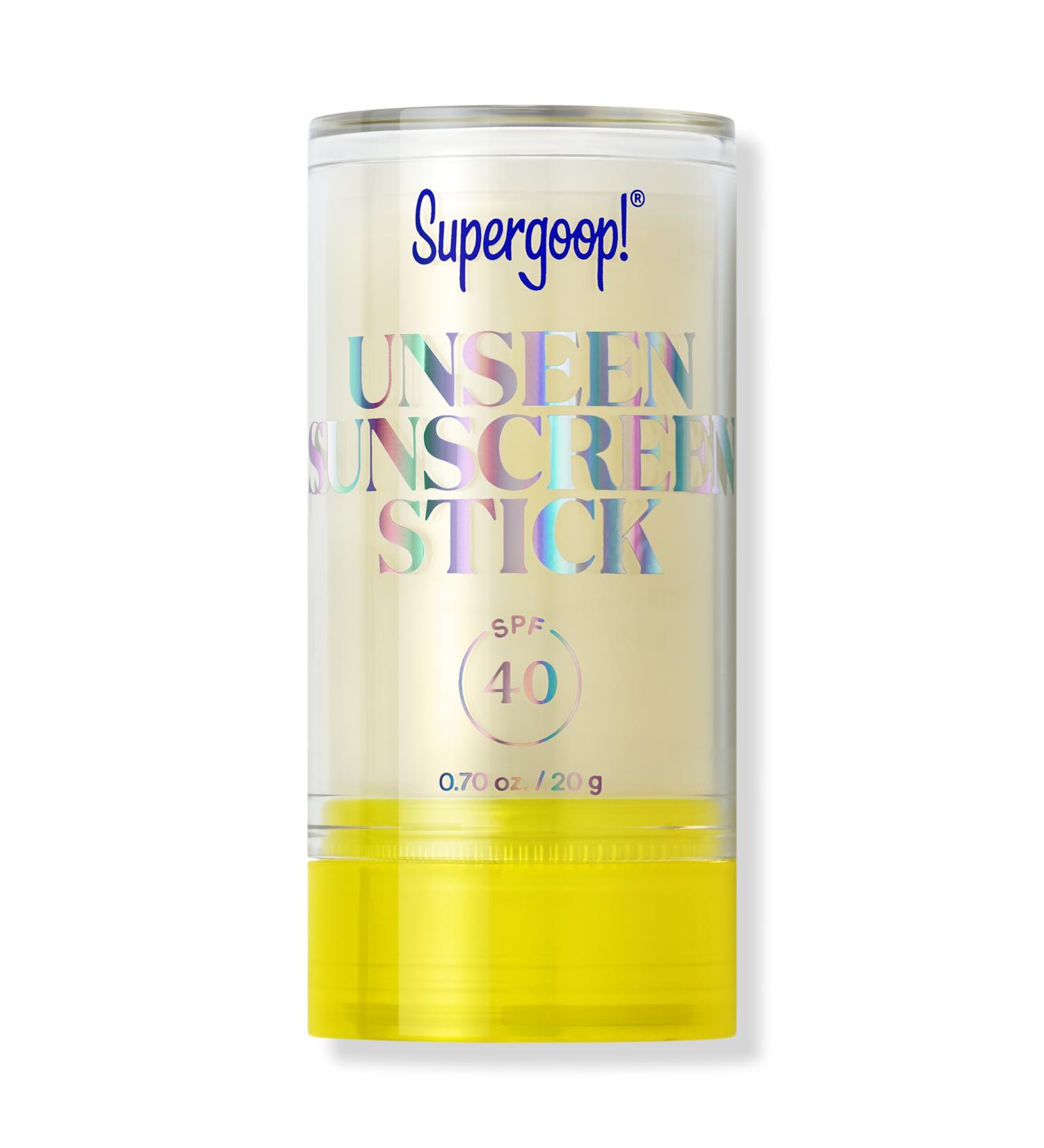 Supergoop! Unseen Sunscreen Stick SPF 40 Invisible Sun Protection 0.7 oz - Transform Your Style with the Best Innovation Today! - Buy Online on GoSupps.com