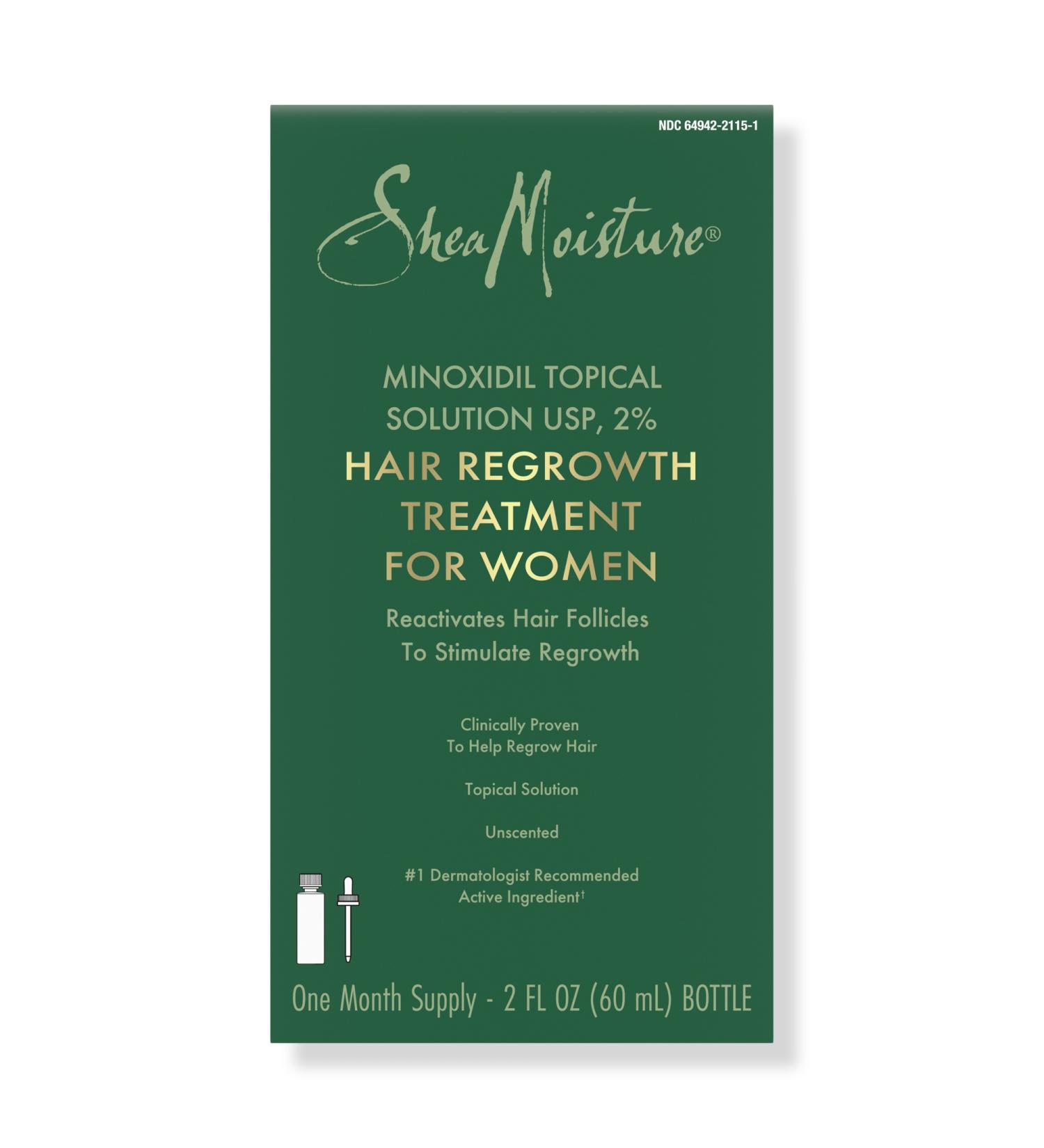 SheaMoisture Minoxidil Topical Solution USP, 2% Hair Regrowth Treatment for Women 2.0 oz - Transform Your Style with the Best Innovation Today! - Buy Online on GoSupps.com