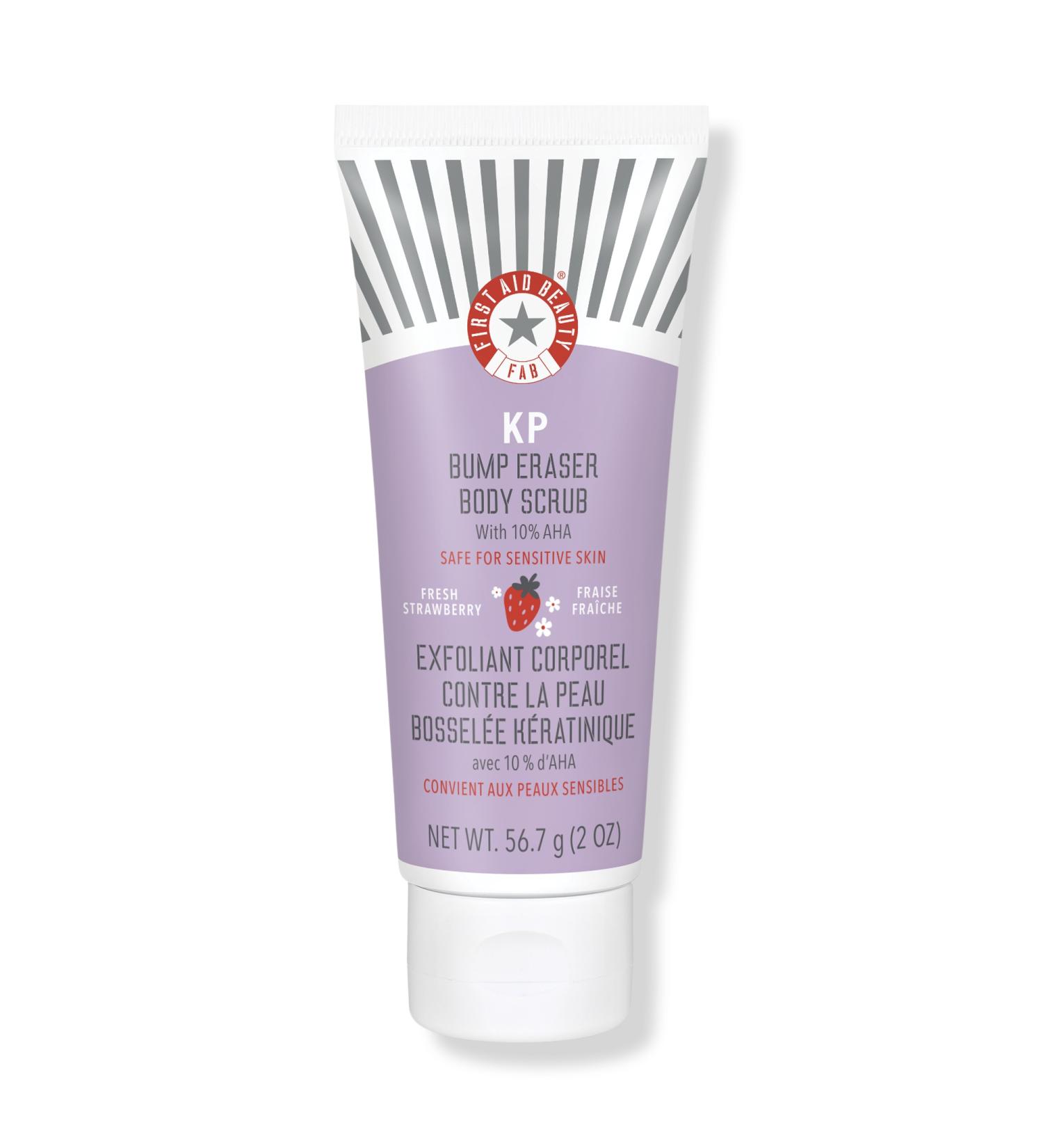 First Aid Beauty Travel Size KP Bump Eraser Body Scrub Fresh Strawberry 2.0 oz - Transform Your Style with the Best Innovation Today! - Buy Online on GoSupps.com
