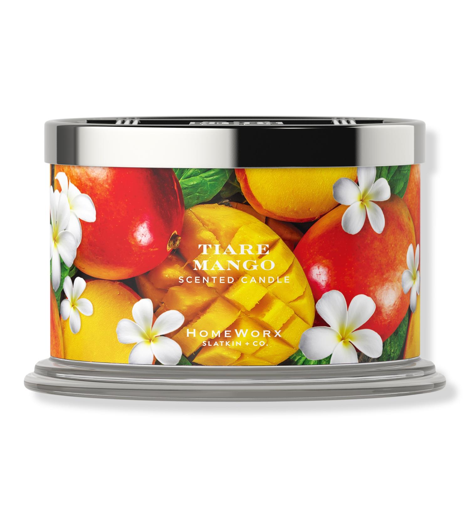HomeWorx Tiare Mango 4-Wick Scented Candle 18 oz - Transform Your Style with the Best Innovation Today! - Buy Online on GoSupps.com