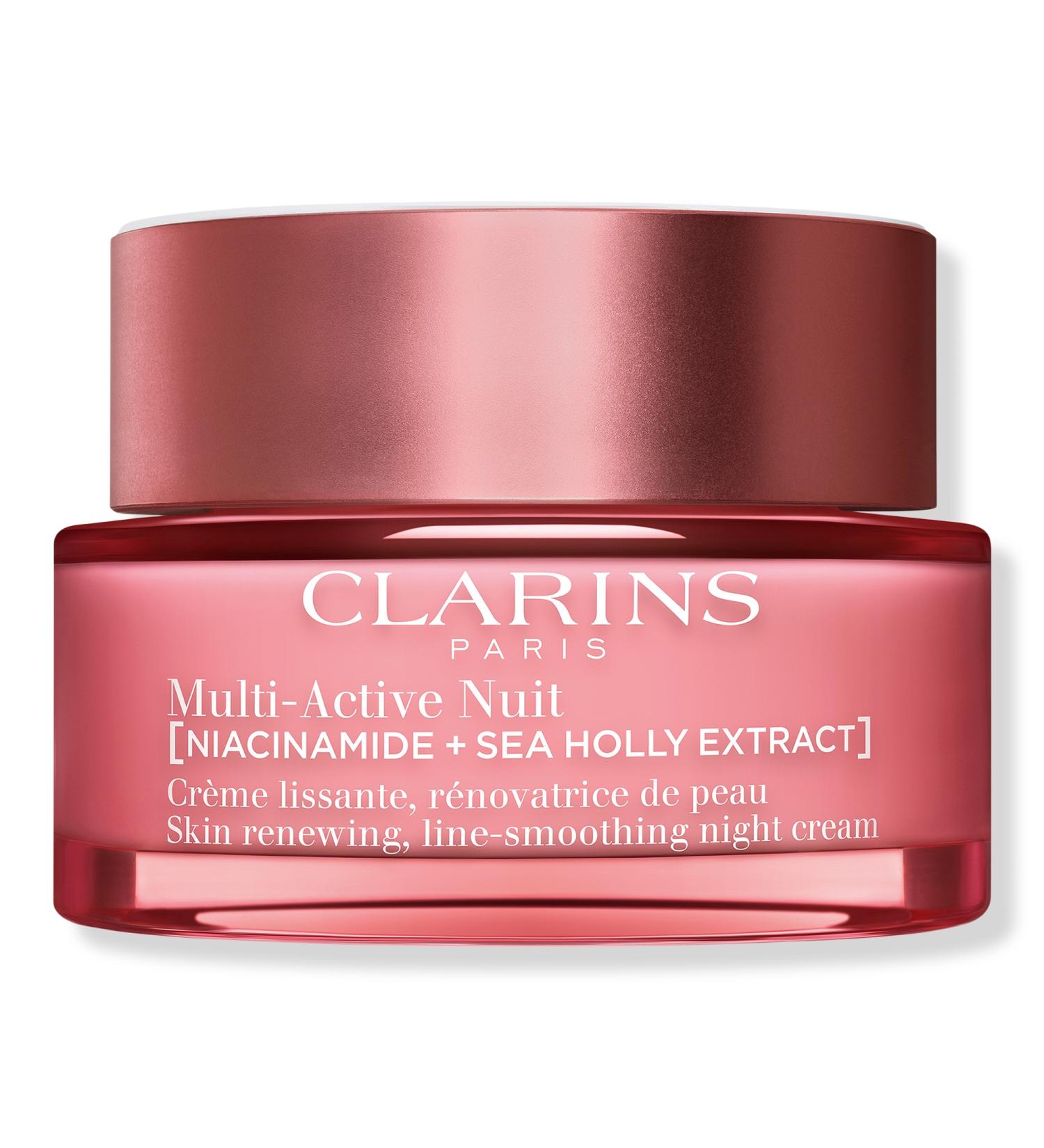 Clarins Multi-Active Night Moisturizer for Lines, Pores, Glow with Niacinamide 1.7 oz - Discover Premium Quality Shop now! - Buy Online on GoSupps.com