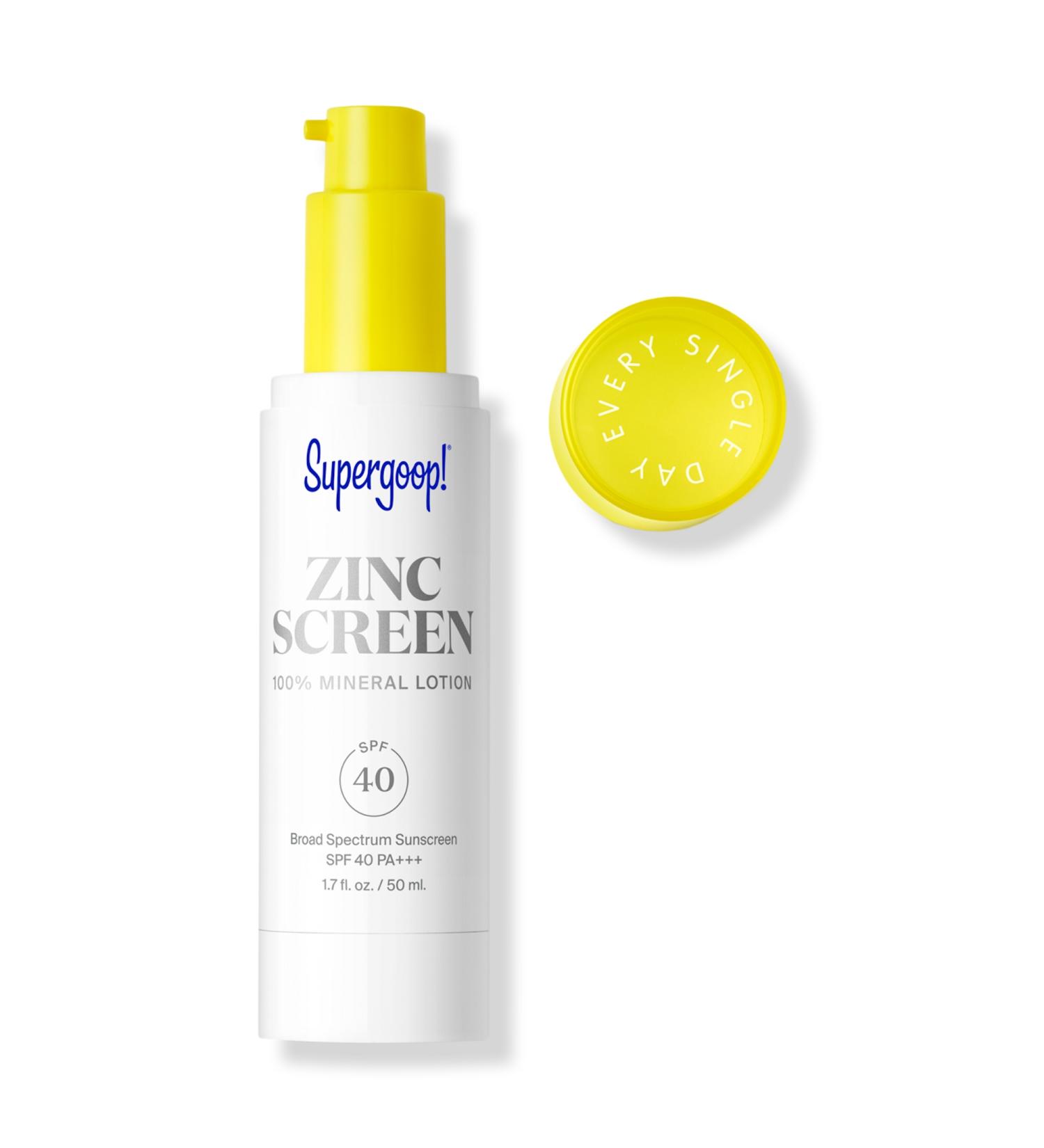 Supergoop! Zincscreen 100% Mineral Lotion SPF 40 1.7 oz - Transform Your Style with the Best Innovation Today! - Buy Online on GoSupps.com