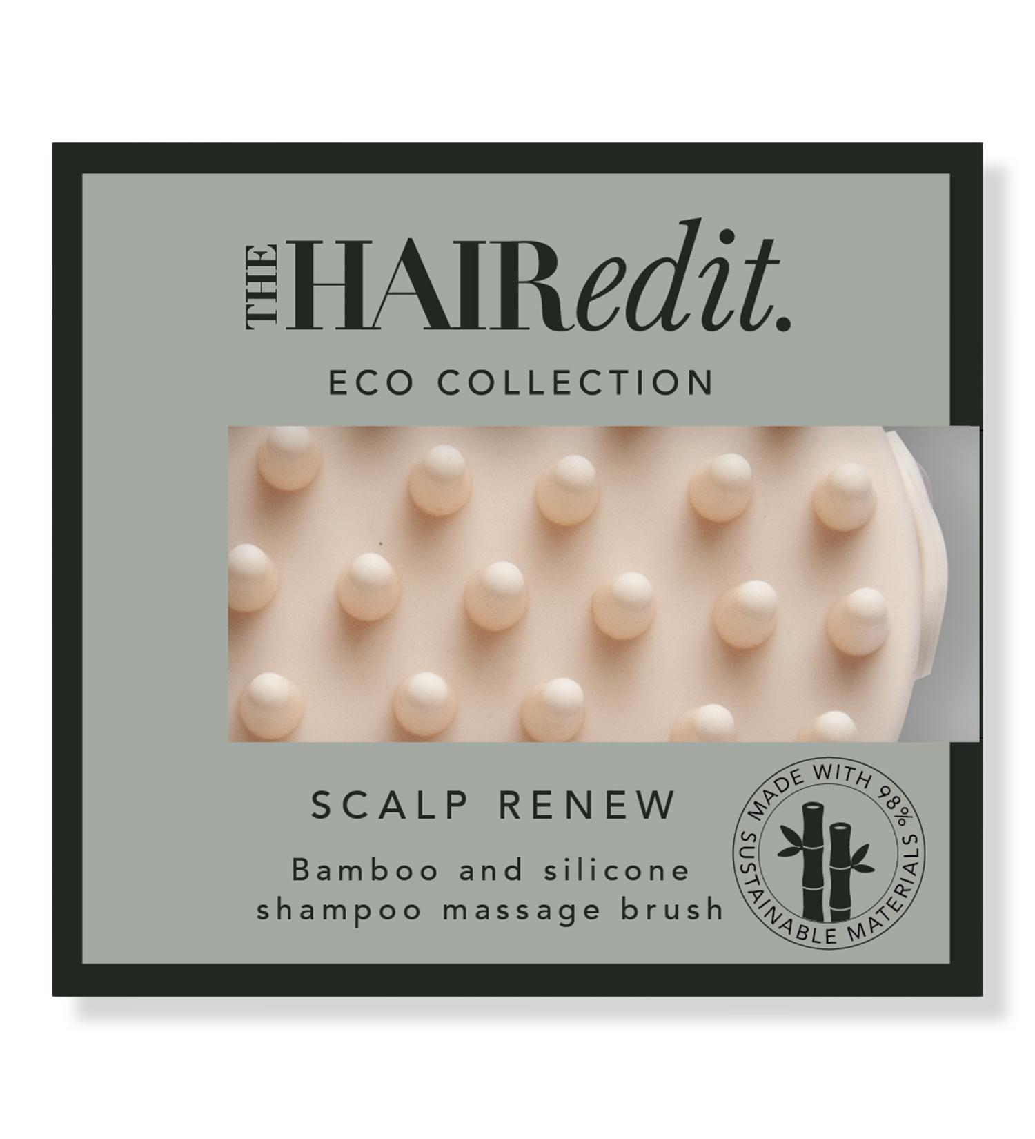 The Hair Edit Scalp Renew Bamboo & Silicone Shampoo Massage Brush - Transform Your Style with the Best Innovation Today! - Buy Online on GoSupps.com