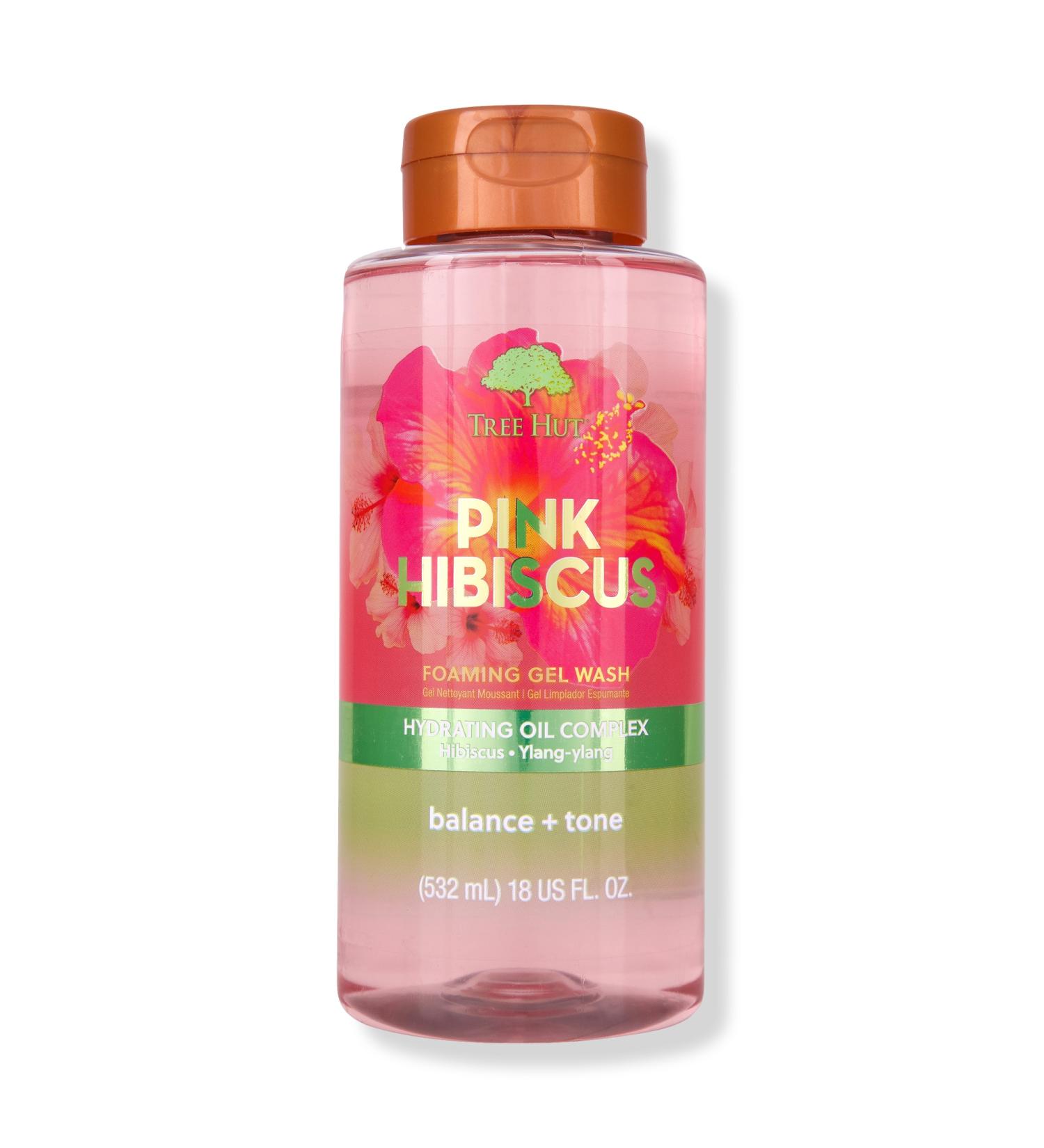 Discover Tree Hut Pink Hibiscus Foaming Gel Body Wash 18 oz - Elevate Your Style Instantly! - Buy Online on GoSupps.com
