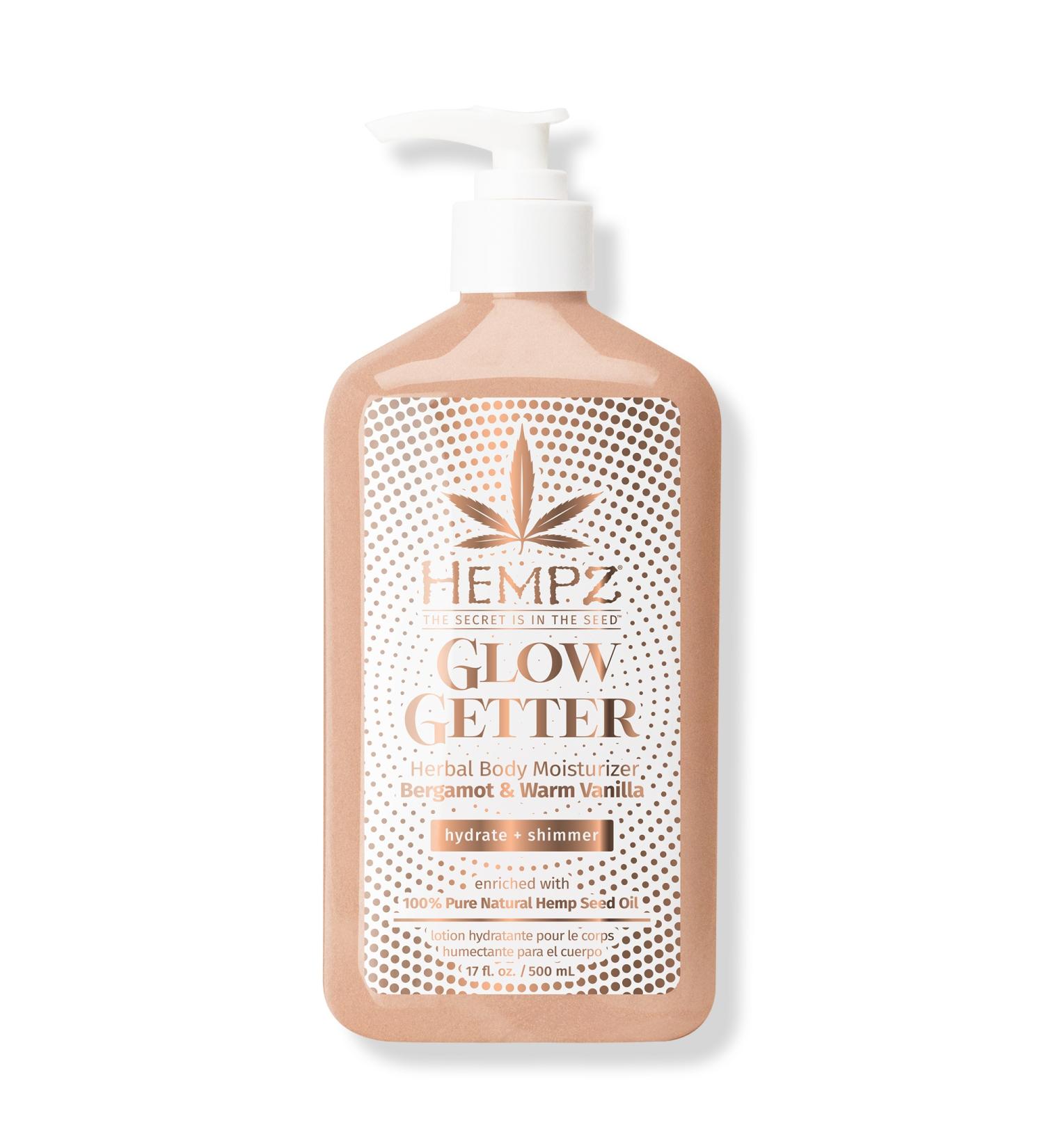 Hempz Glow Getter Herbal Body Moisturizer with Shimmer 17 oz - Transform Your Style with the Best Innovation Today! - Buy Online on GoSupps.com