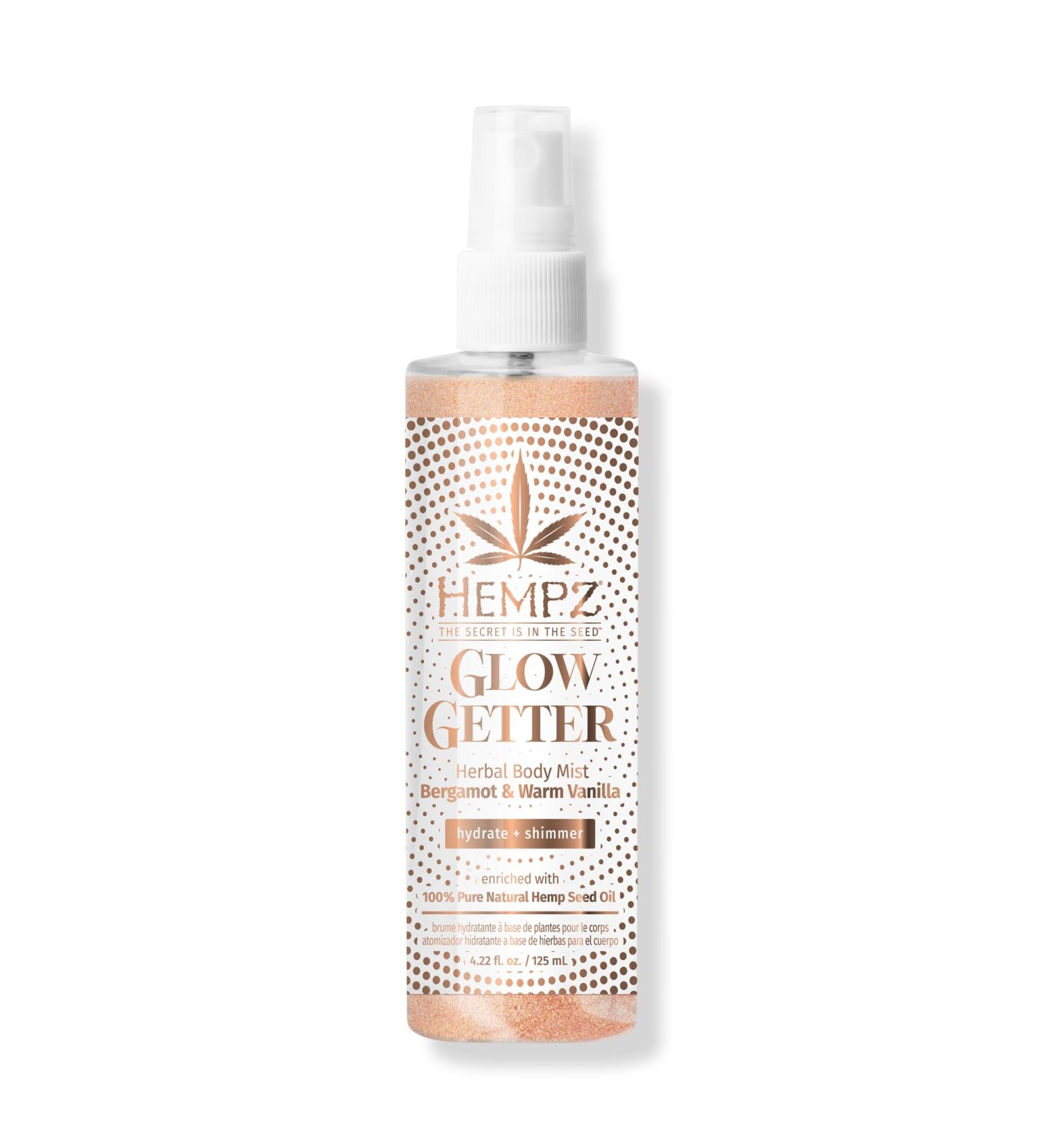 Discover Hempz Glow Getter Herbal Body Mist with Shimmer 4.22 oz - Elevate Your Style Instantly! - Buy Online on GoSupps.com