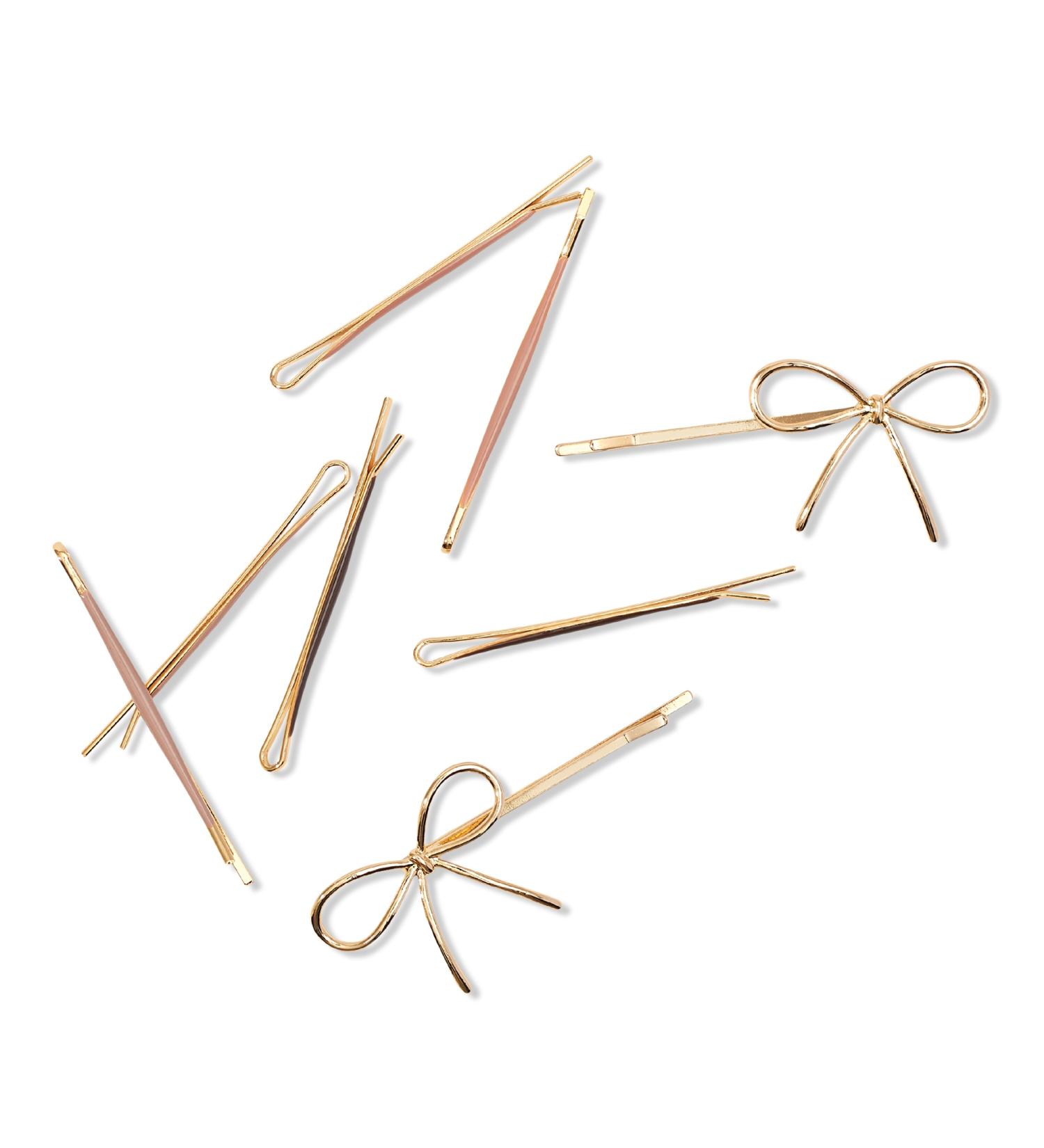 Discover Kitsch Metal Enamel Puffy & Bow Bobby Pins 8 ct - Elevate Your Style Instantly! - Buy Online on GoSupps.com