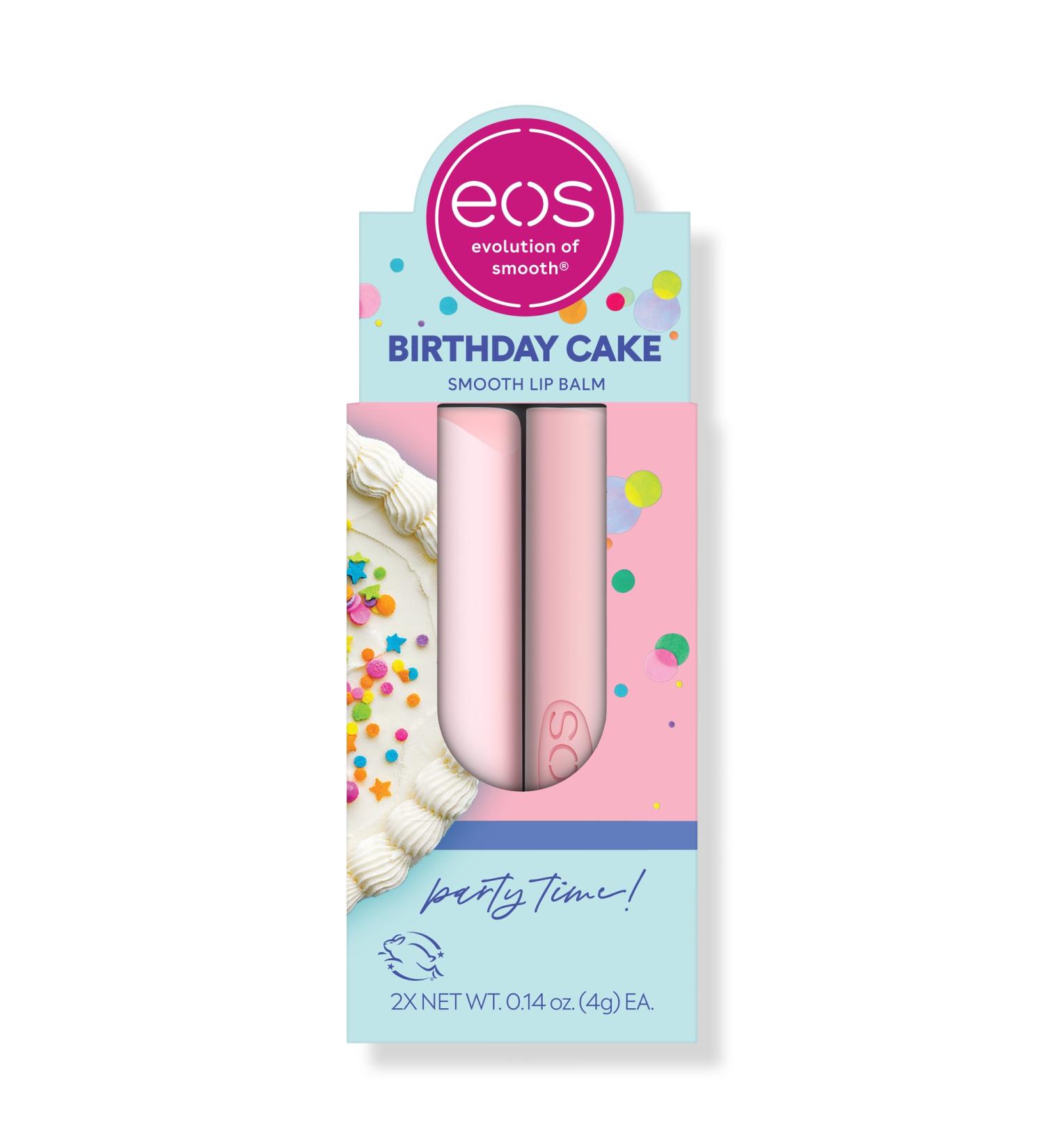 Eos Birthday Cake 2 Piece Lip Balm