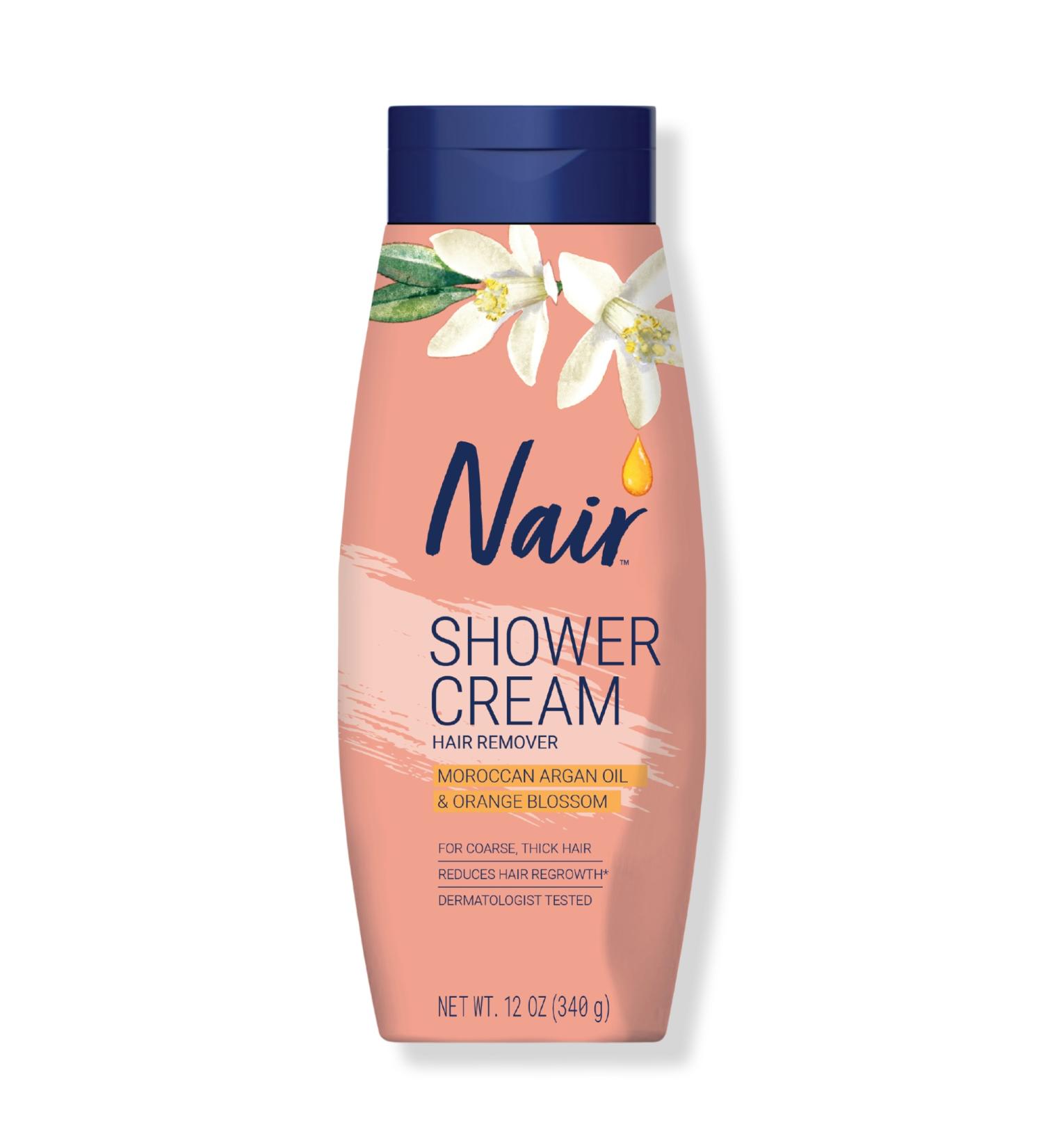 Nair Shower Cream Hair Remover with Moroccan Argan Oil 12.0 oz - Transform Your Style with the Best Innovation Today! - Buy Online on GoSupps.com