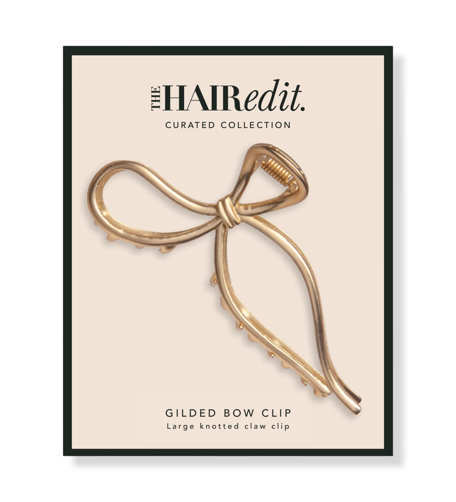 The Hair Edit Gold Gilded Bow Claw Clip - Transform Your Style with the Best Innovation Today! - Buy Online on GoSupps.com