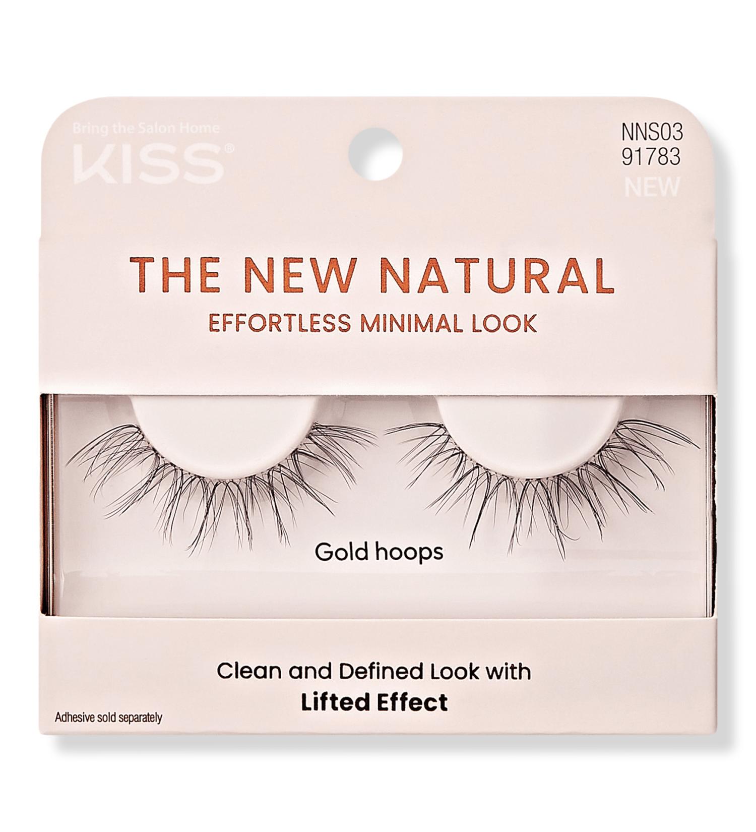 Kiss The New Natural Glue-On Lashes, Gold Hoops 1 pair - Transform Your Style with the Best Innovation Today! - Buy Online on GoSupps.com