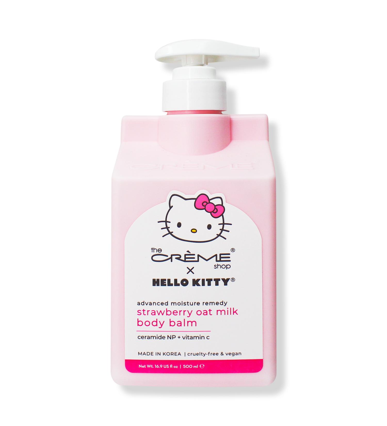 The Crème Shop Hello Kitty Moisture Remedy Body Balm - Strawberry Oat Milk 16.9 oz