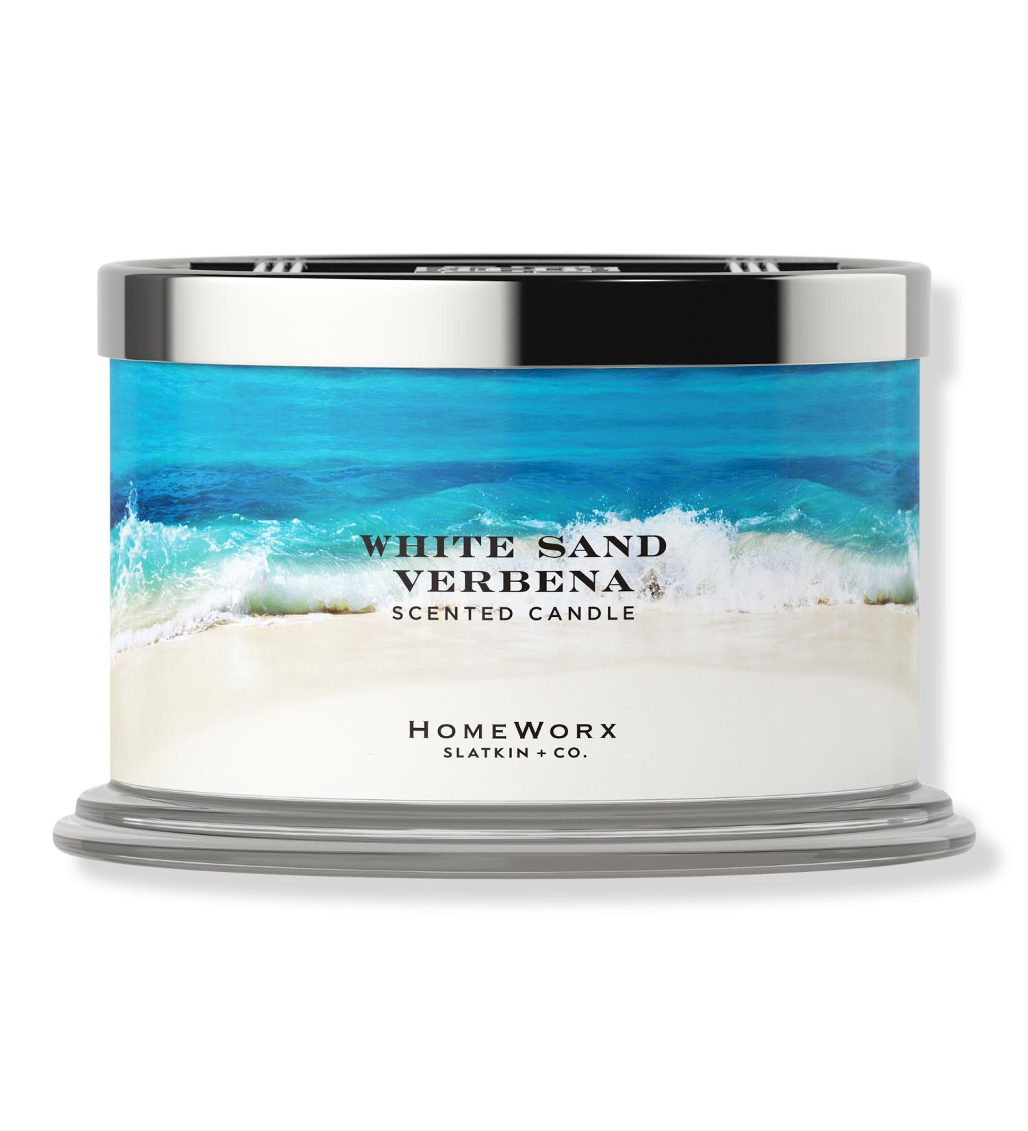 Discover HomeWorx White Sand Verbena 4-Wick Scented Candle - Elevate Your Style Instantly! - Buy Online on GoSupps.com