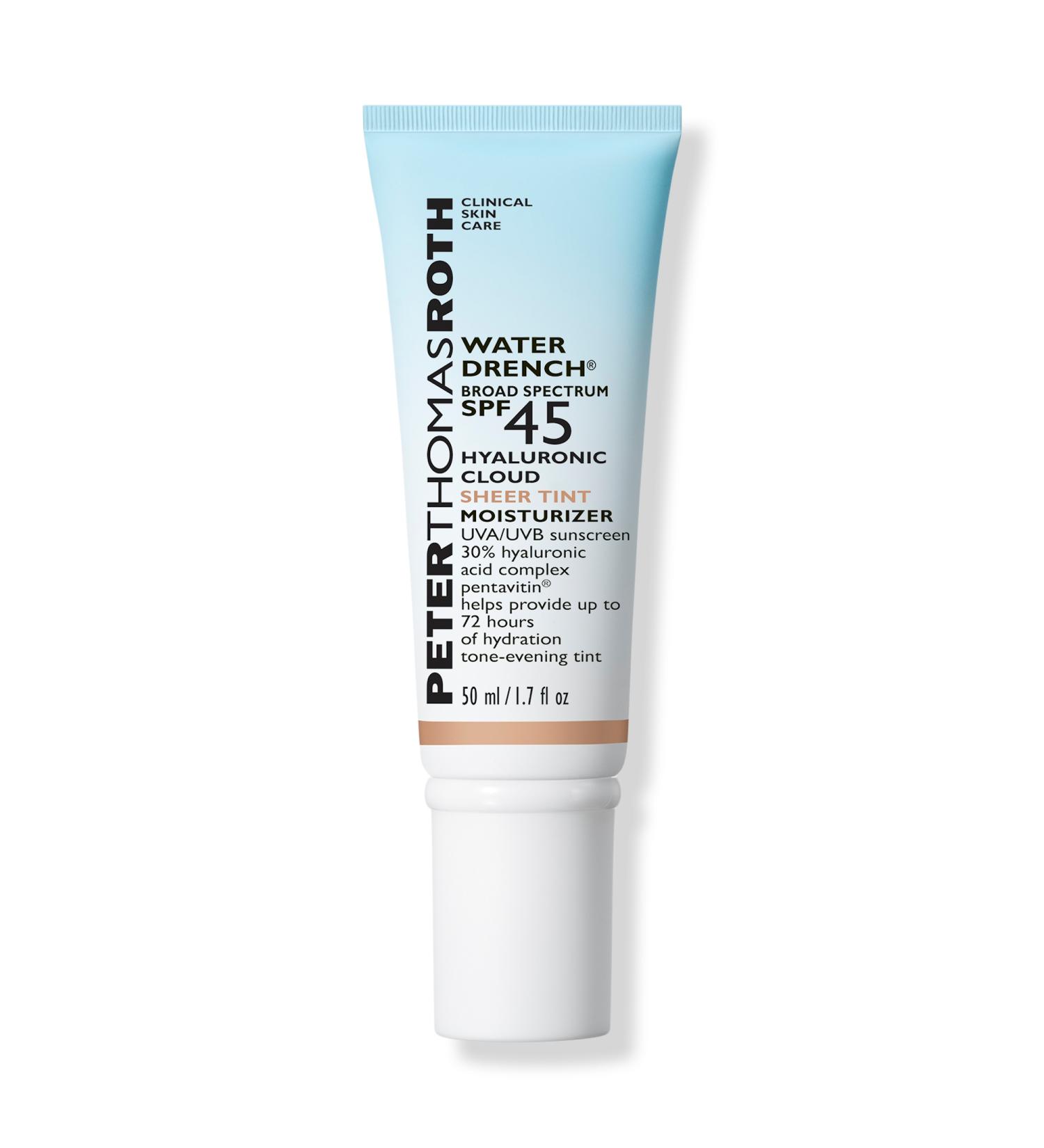 Peter Thomas Roth Water DrenchÂ Broad Spectrum SPF 45 Hyaluronic Sheer Tint Moisturizer - Discover Premium Quality Shop now! - Buy Online on GoSupps.com
