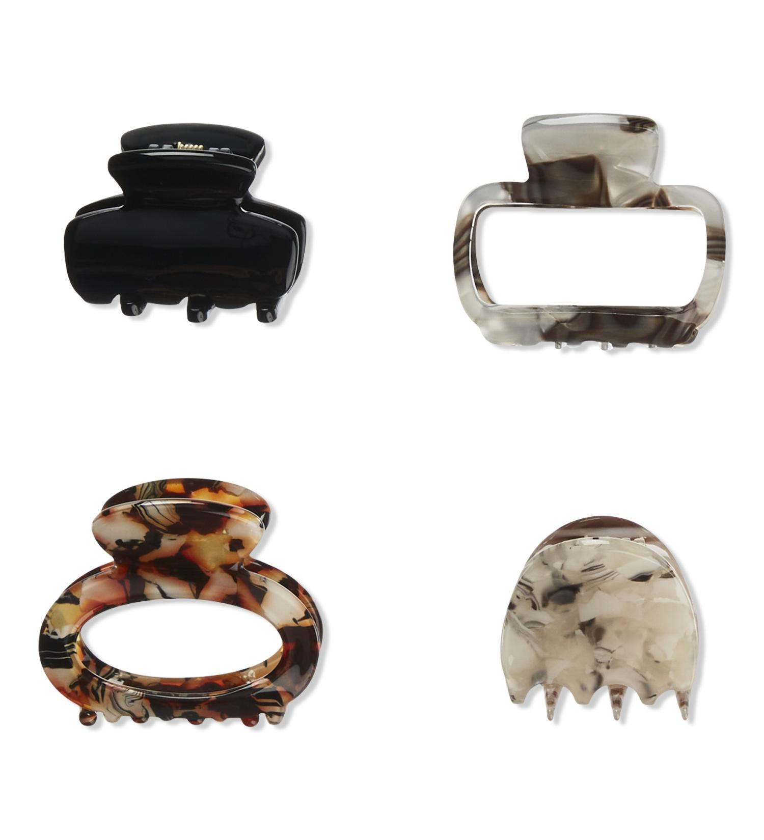 Discover ScÃ¼nci PRIMP Mix Acrylic Claw Clips - Tort 4 ct - Elevate Your Style Instantly! - Buy Online on GoSupps.com