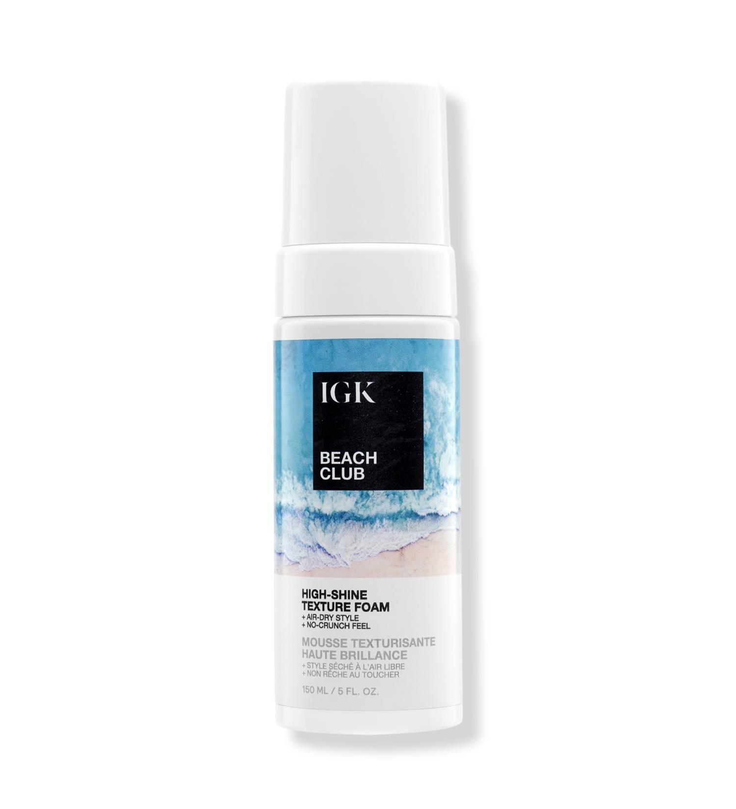 Discover IGK Beach Club High-Shine Texture Foam 5.0 oz - Elevate Your Style Instantly! - Buy Online on GoSupps.com