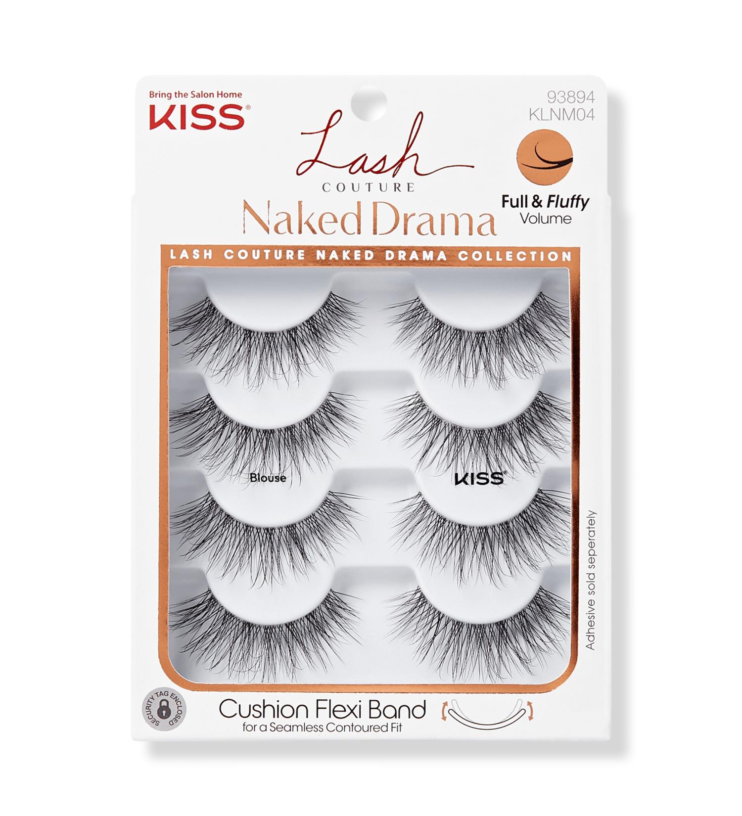 Discover Kiss Lash Couture Naked Drama Fake Eyelashes Multipack, Blouse 4 pair - Elevate Your Style Instantly! - Buy Online on GoSupps.com