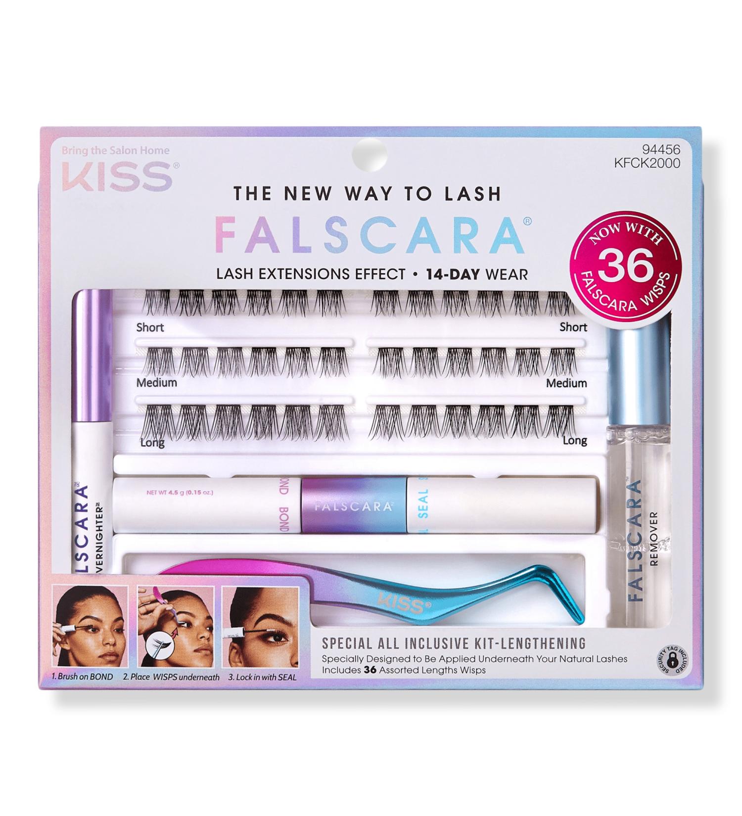 Kiss Falscara Special Edition Starter Kit, Lash Clusters, Lengthening Wisps - Transform Your Style with the Best Innovation Today! - Buy Online on GoSupps.com
