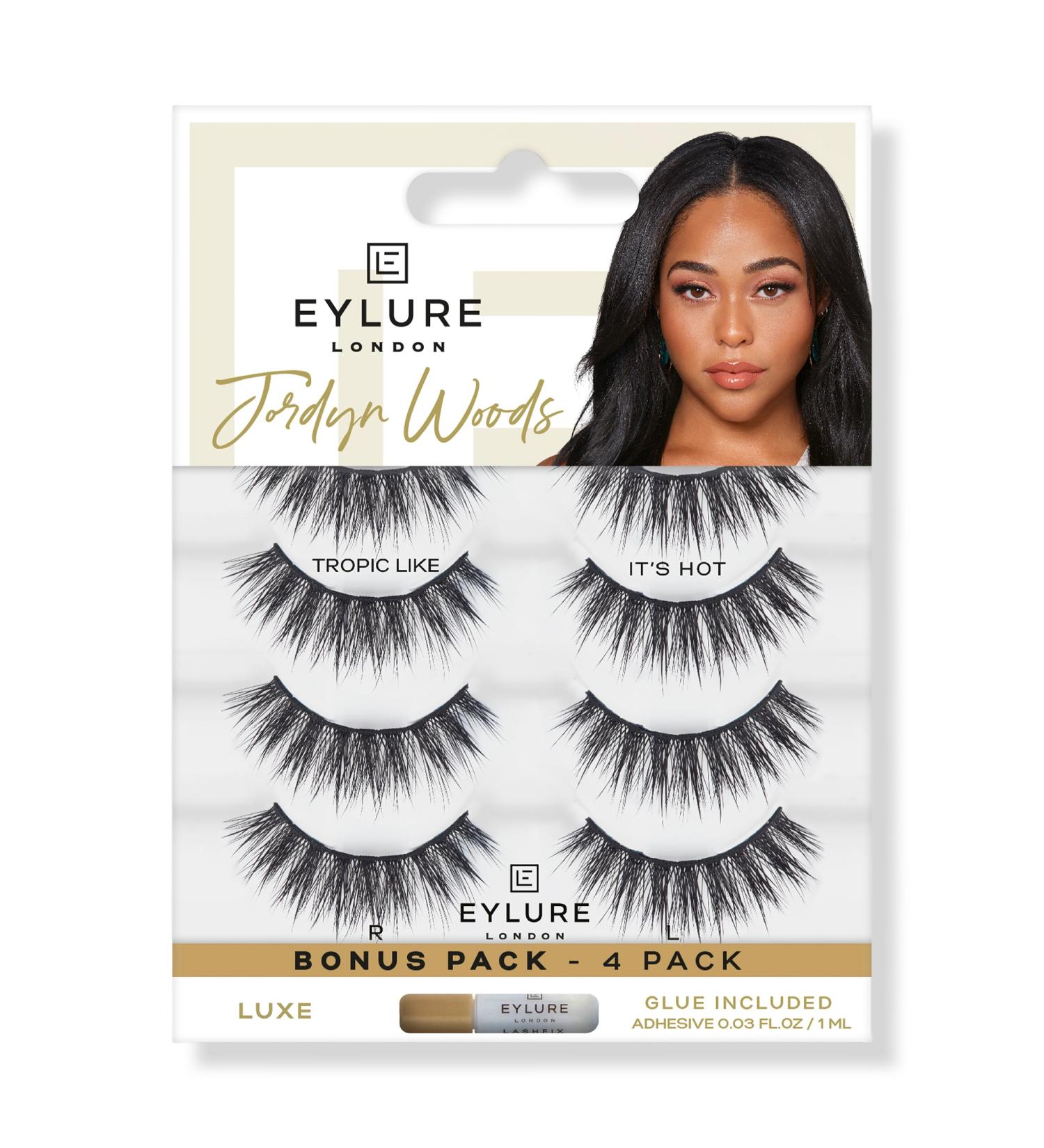 Discover Eylure Jordyn Woods Tropic Like It's Hot Luxe Eyelashes Multipack 4 pair - Elevate Your Style Instantly! - Buy Online on GoSupps.com