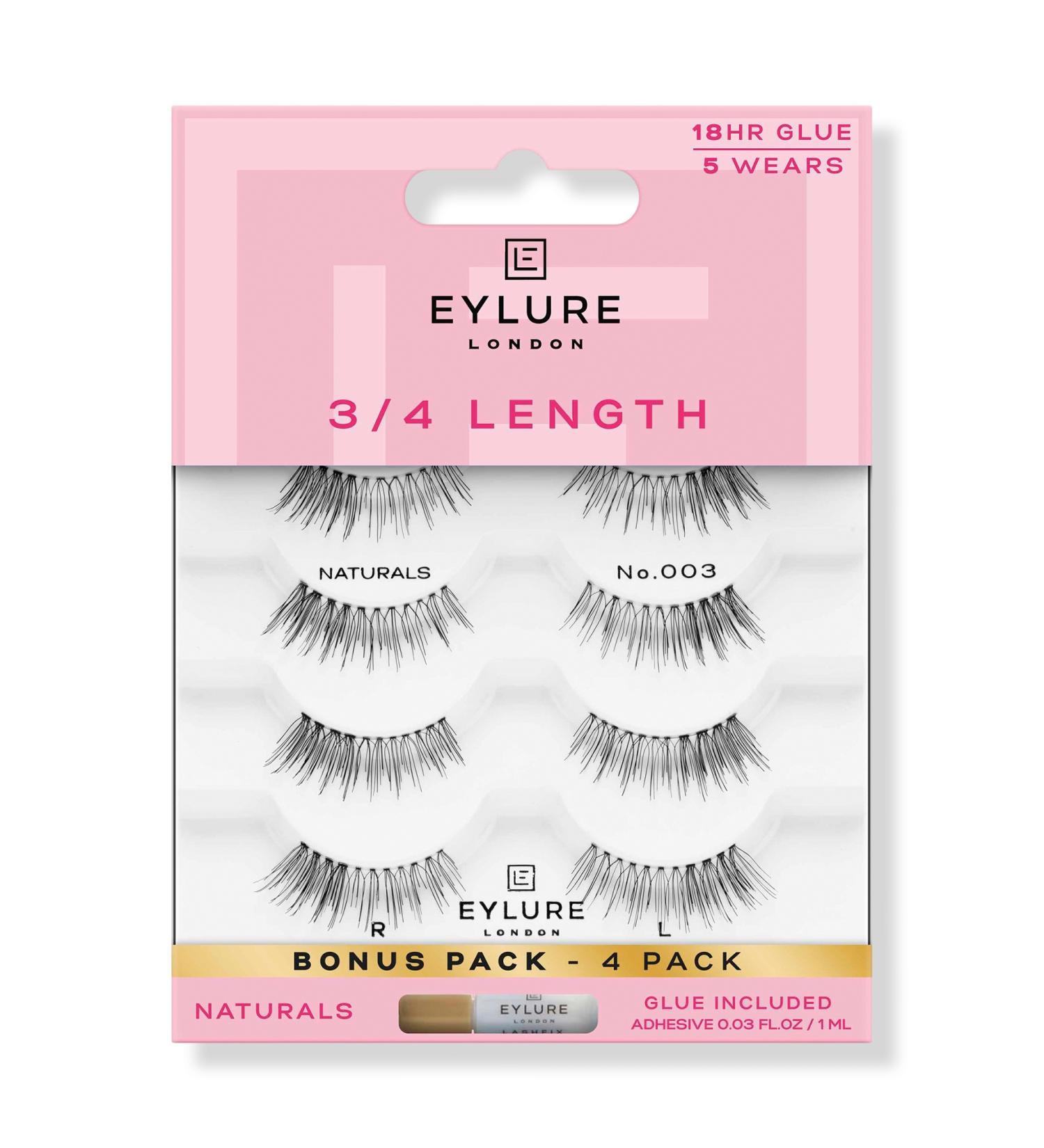 Discover Eylure 3/4 Length Naturals Accent No. 003 Eyelashes Multipack 4 pair - Elevate Your Style Instantly! - Buy Online on GoSupps.com