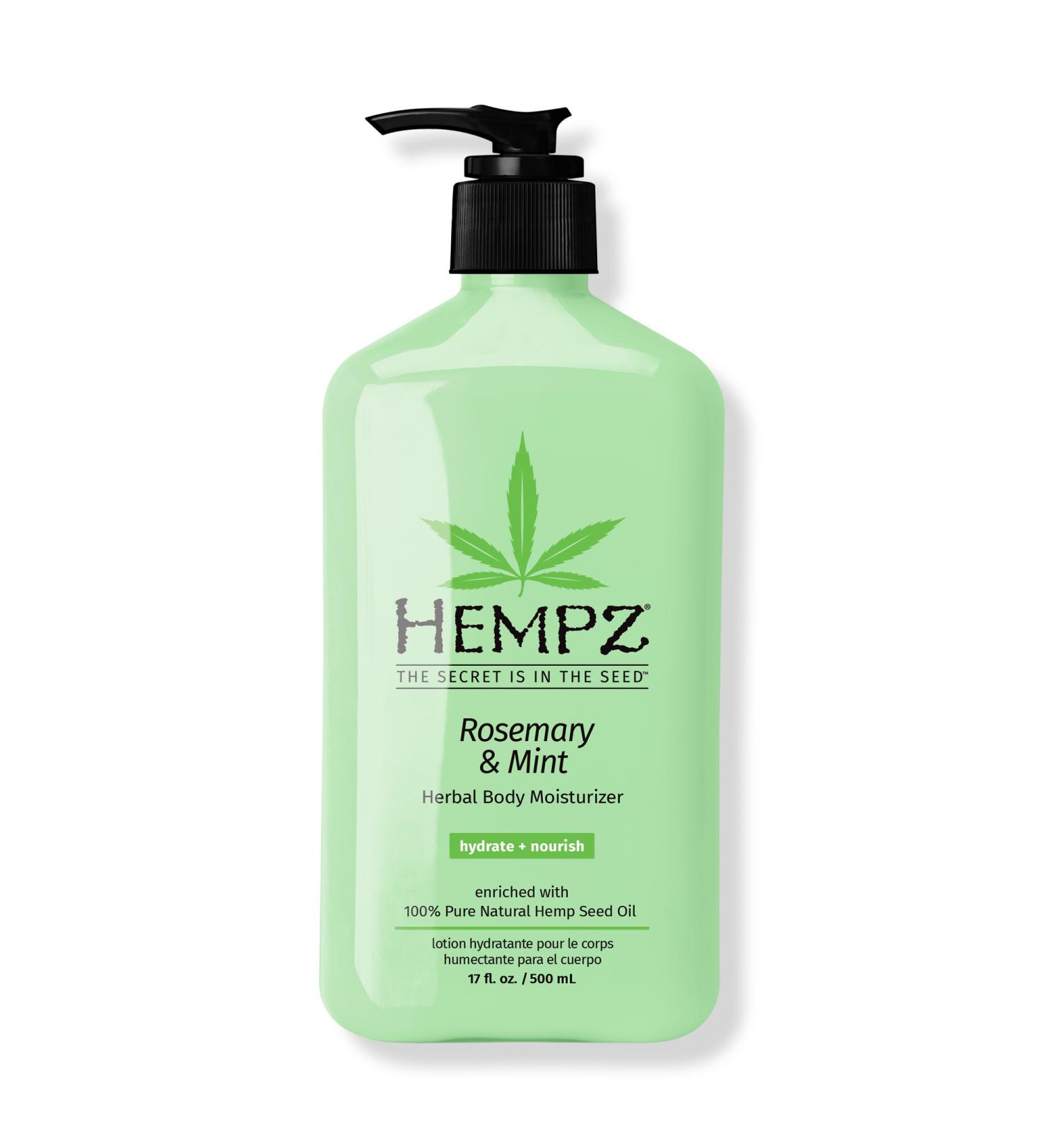 Hempz Rosemary and Mint Herbal Body Moisturizer 17 oz - Transform Your Style with the Best Innovation Today! - Buy Online on GoSupps.com