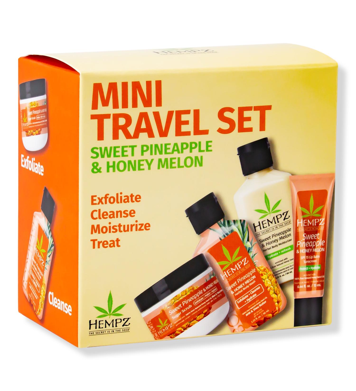 Discover Hempz Sweet Pineapple & Honey Melon Mini Travel Set - Elevate Your Style Instantly! - Buy Online on GoSupps.com
