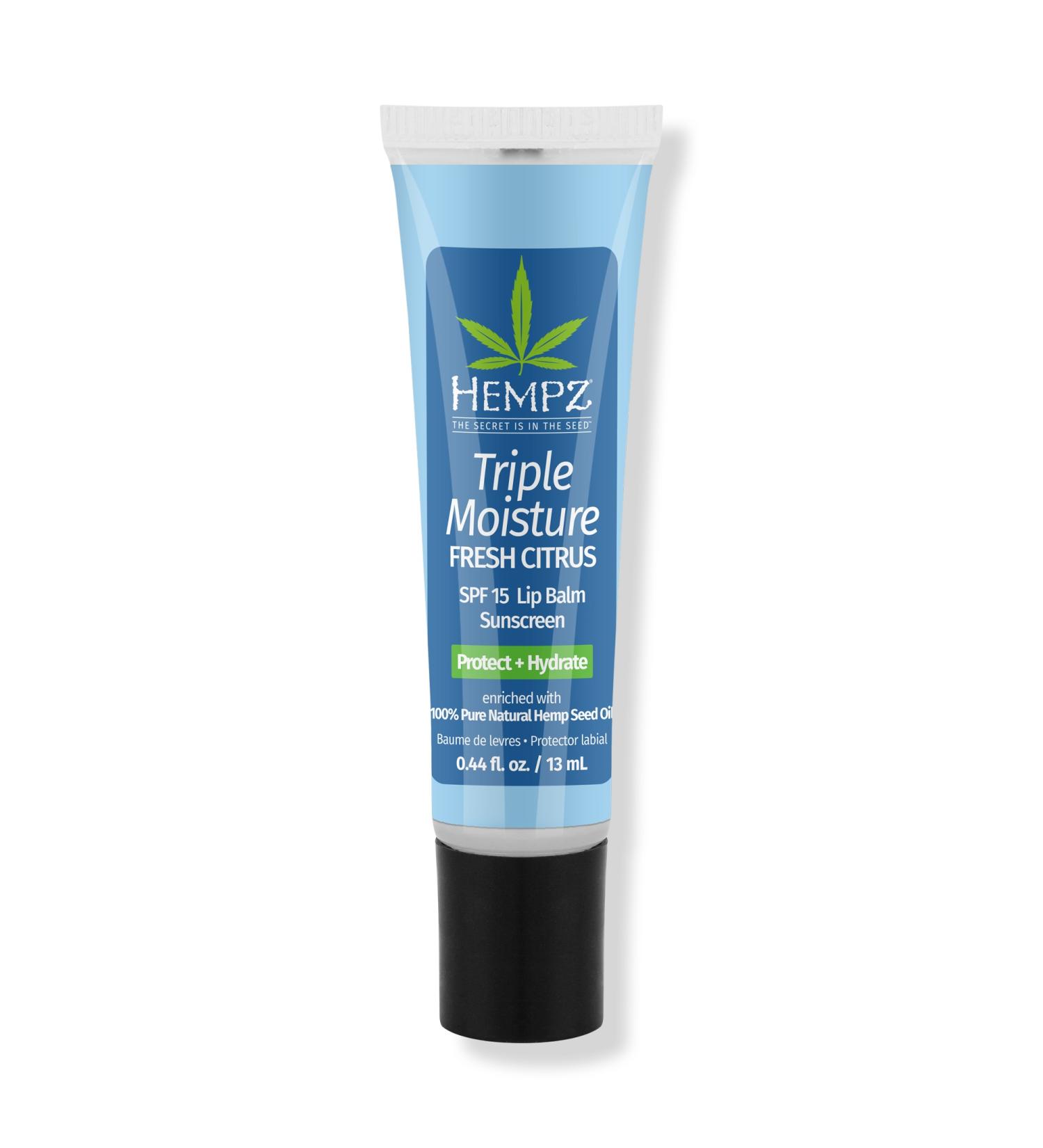 Hempz Triple Moisture Herbal Lip Balm SPF 15 0.44 oz - Transform Your Style with the Best Innovation Today! - Buy Online on GoSupps.com