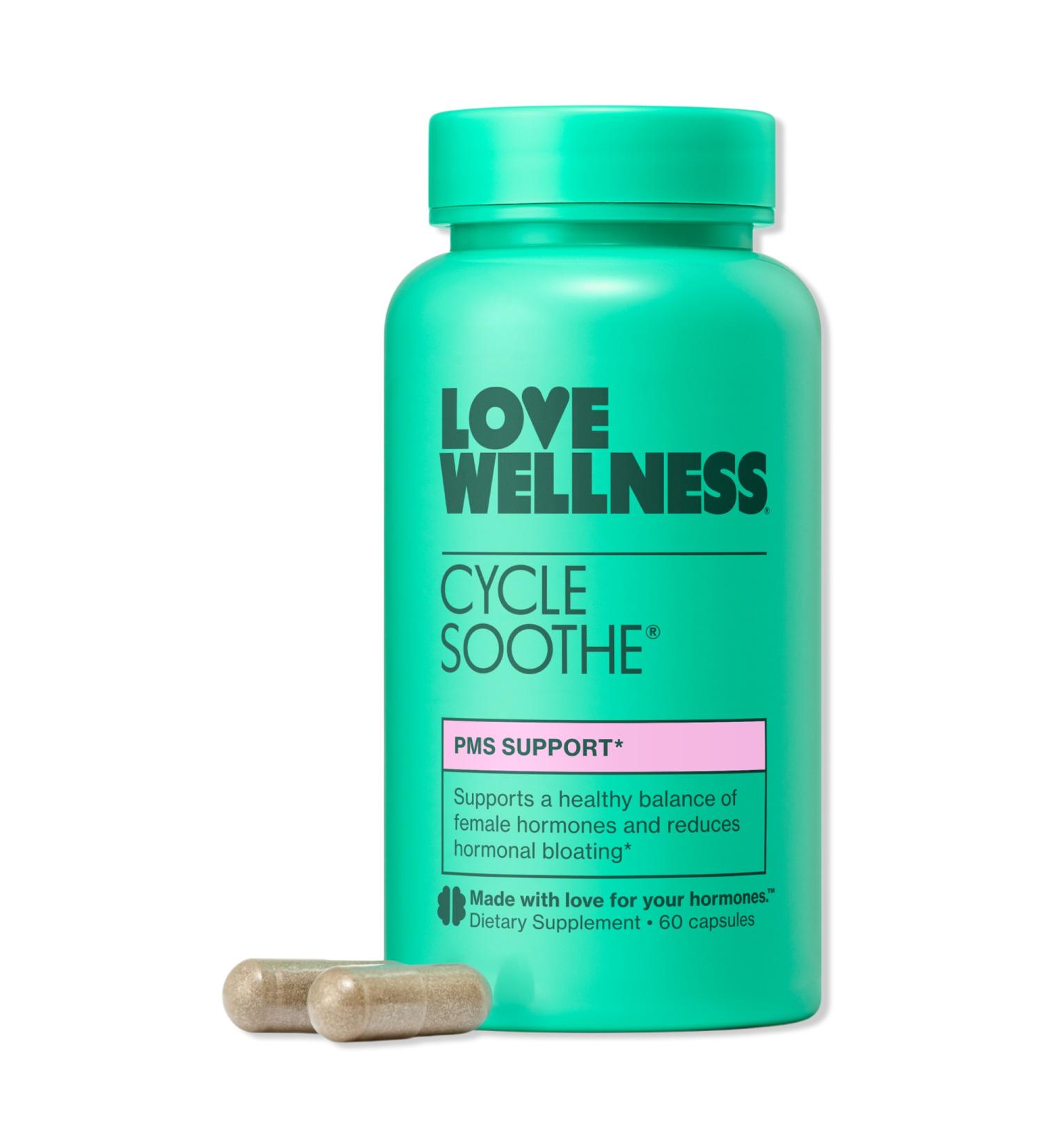 Love Wellness Cycle Soothe: PMS Support 60 ct - Transform Your Style with the Best Innovation Today! - Buy Online on GoSupps.com
