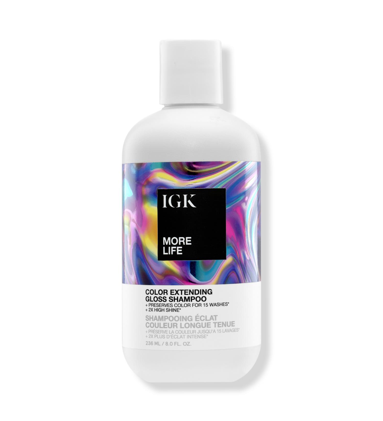 IGK More Life Color Extending Gloss Shampoo 8.0 oz - Transform Your Style with the Best Innovation Today! - Buy Online on GoSupps.com