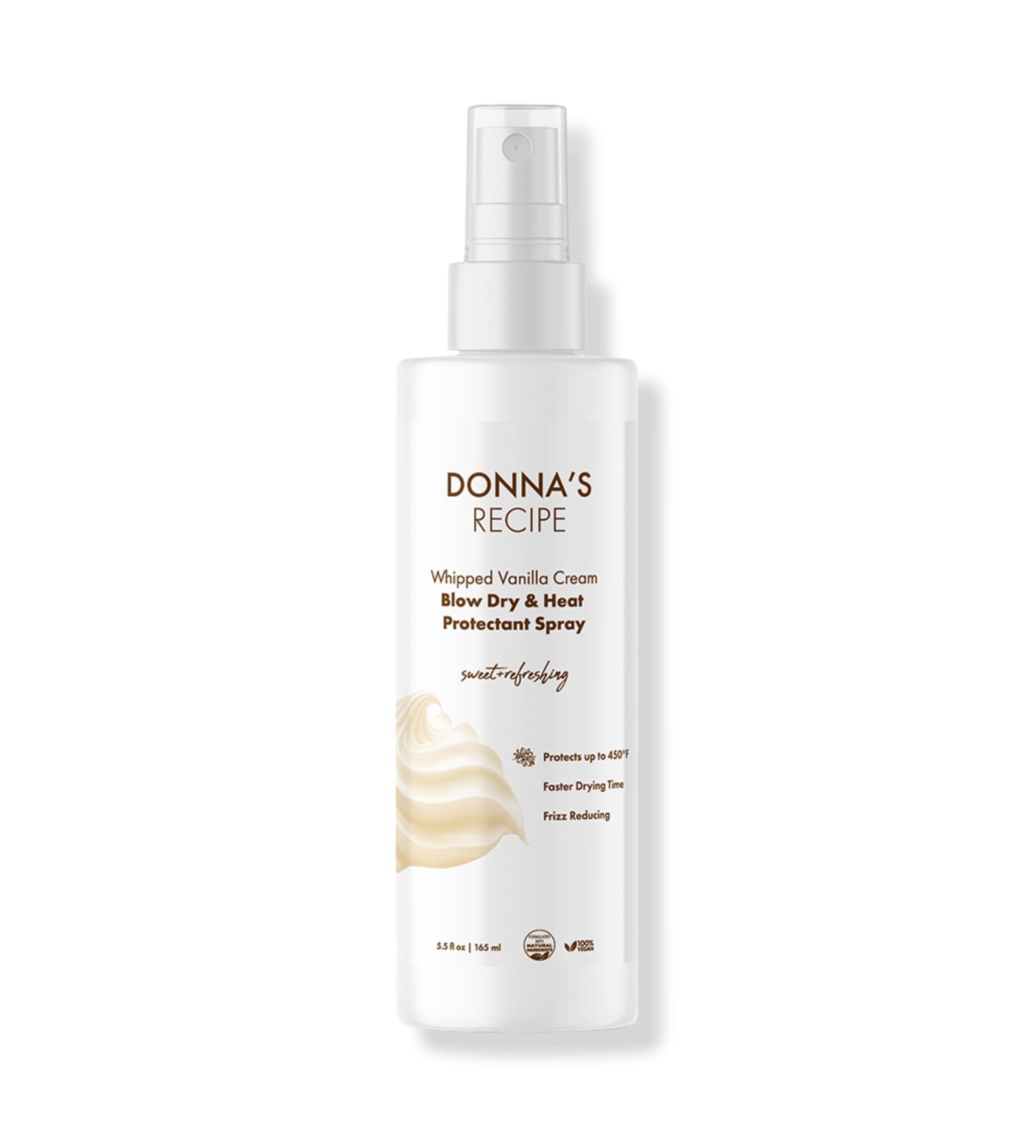 DONNA'S RECIPE Whipped Vanilla Cream Blow Dry & Heat Protectant Spray 5.5 oz - Discover Premium Quality Shop now! - Buy Online on GoSupps.com