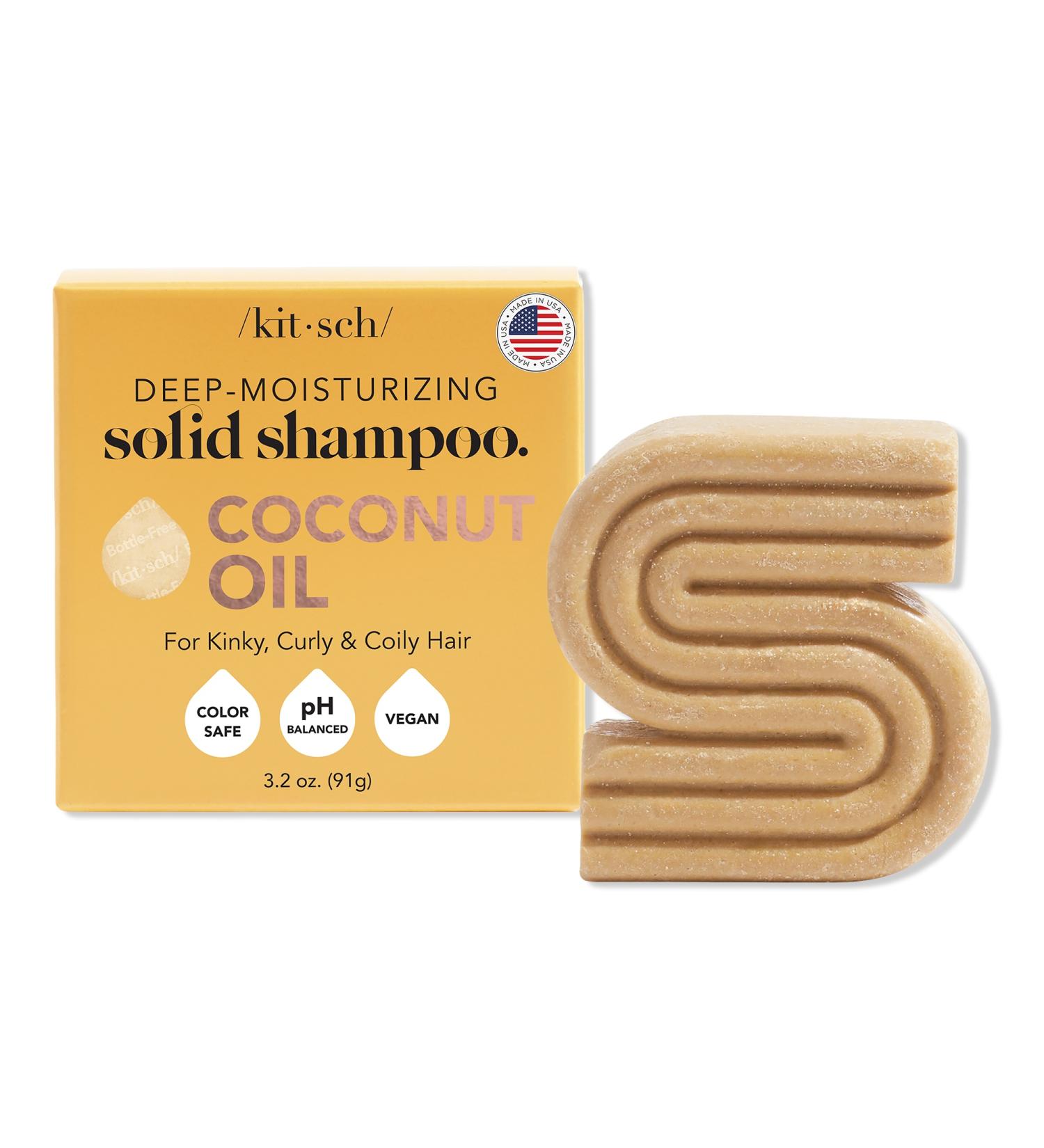 Kitsch Coconut Oil Deep-Moisturizing Solid Shampoo Bar 1 ct - Transform Your Style with the Best Innovation Today! - Buy Online on GoSupps.com