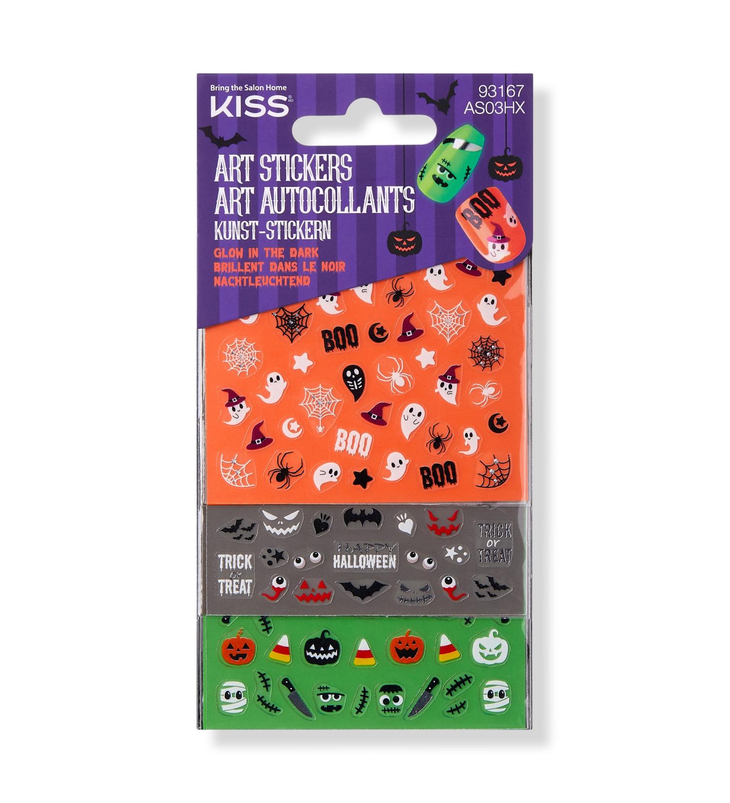 Discover Kiss Glow-In-The-Dark Halloween Press-On Nail Art Stickers - Elevate Your Style Instantly! - Buy Online on GoSupps.com