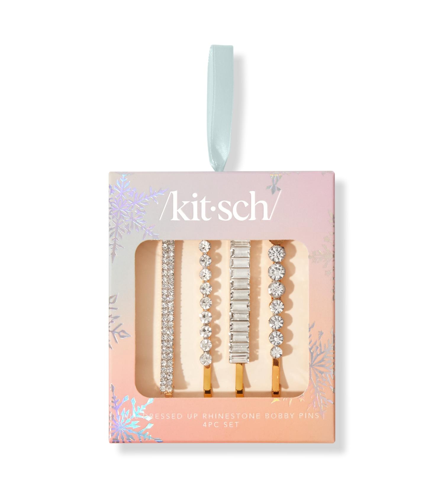 Discover Kitsch All Dressed Up Rhinestone Bobby Pins 4 Piece Set 4 ct - Elevate Your Style Instantly! - Buy Online on GoSupps.com