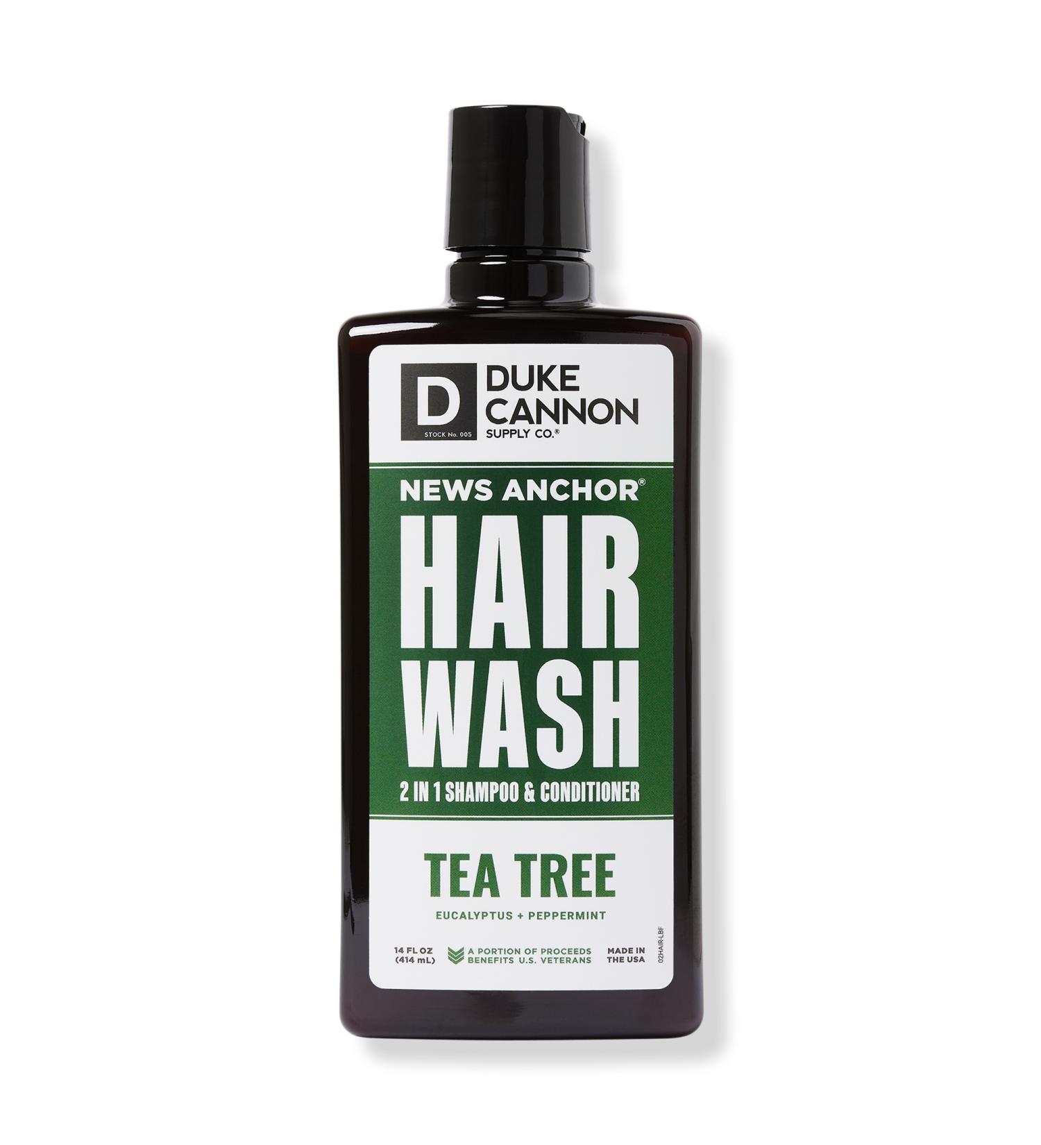 Duke Cannon Supply Co Tea Tree 2 in 1 Hair Wash 14 oz