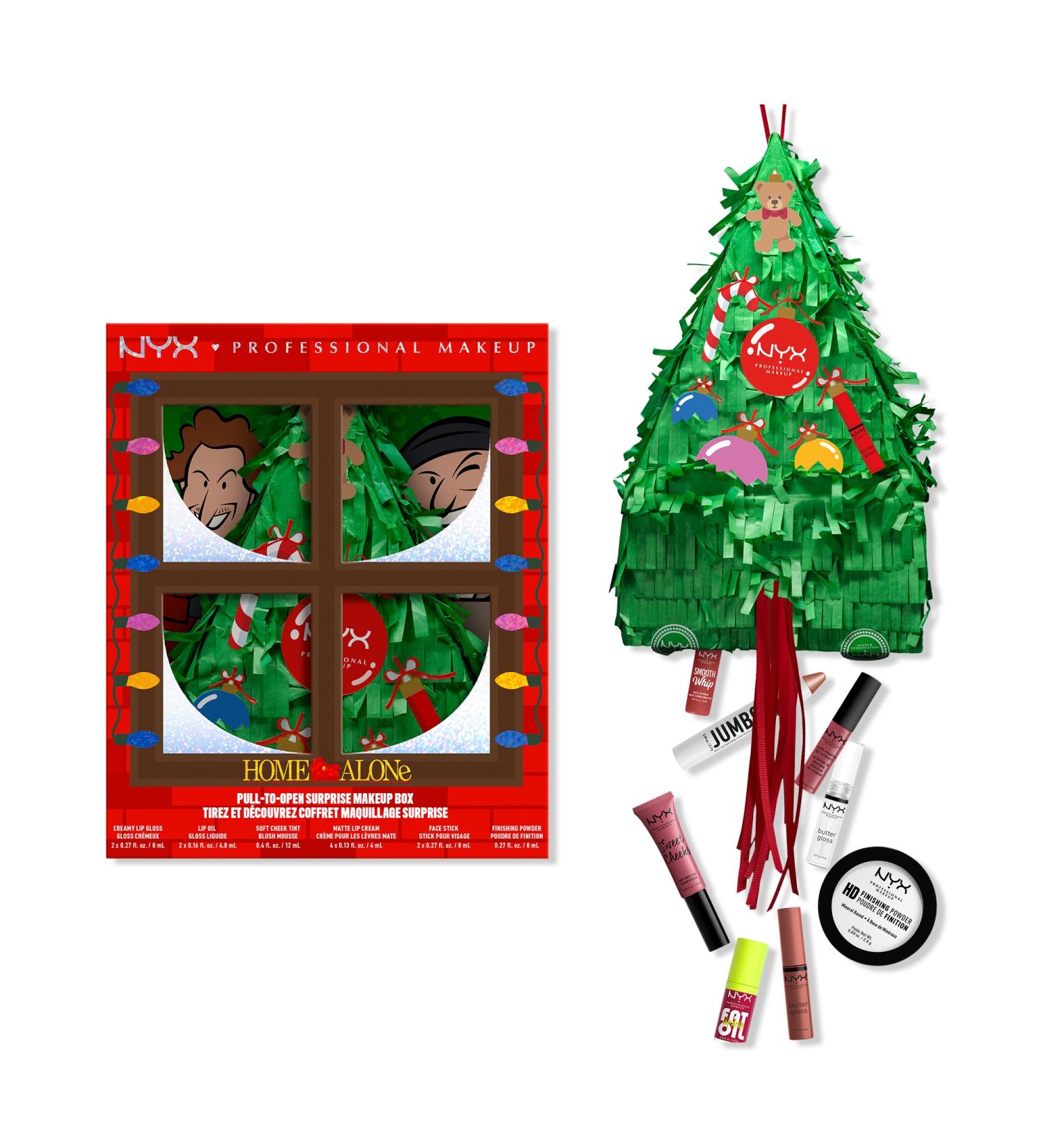 Discover NYX Professional Makeup Limited Edition Home Alone 12 Piece Surprise Makeup Tree Pinata Holiday Gift - Elevate Your Style Instantly! - Buy Online on GoSupps.com