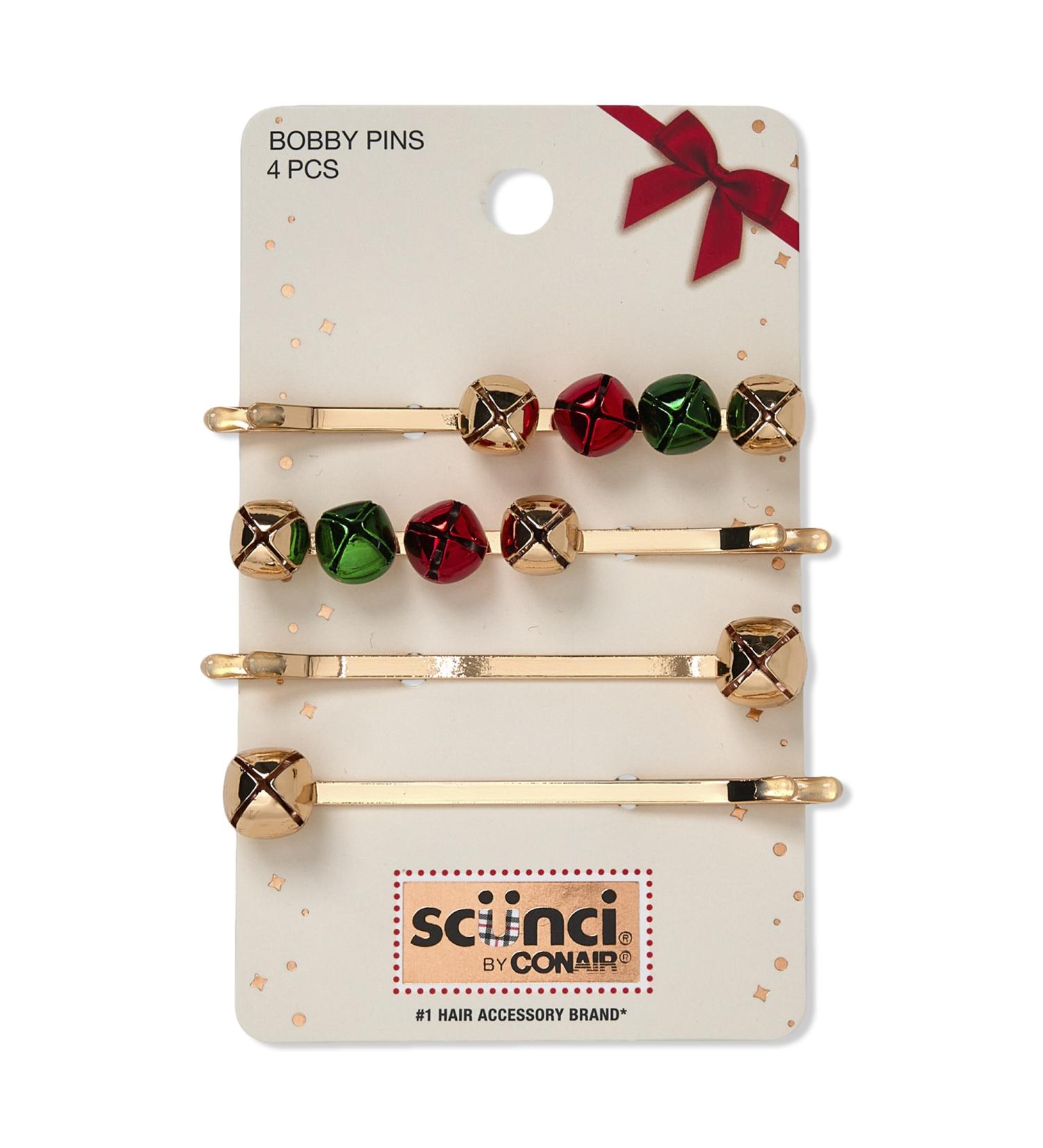ScÃ¼nci Holiday Bell Bobby Pins 4 ct - Transform Your Style with the Best Innovation Today! - Buy Online on GoSupps.com