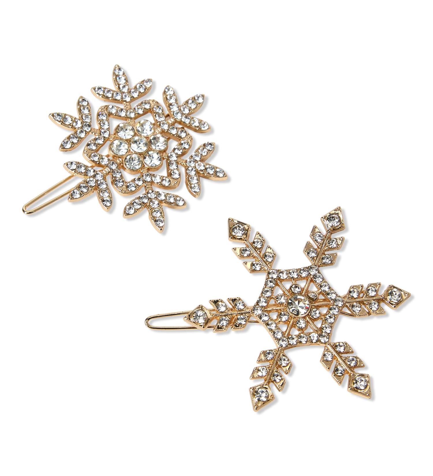 ScÃ¼nci Holiday Snowflake Barrette Silver/Gold 2 ct - Discover Premium Quality Shop now! - Buy Online on GoSupps.com