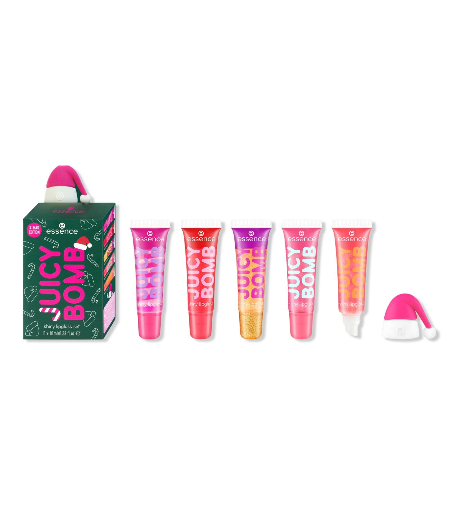 Discover Essence Juicy Bomb XMAS Edition Shiny Lipgloss Set - Elevate Your Style Instantly! - Buy Online on GoSupps.com
