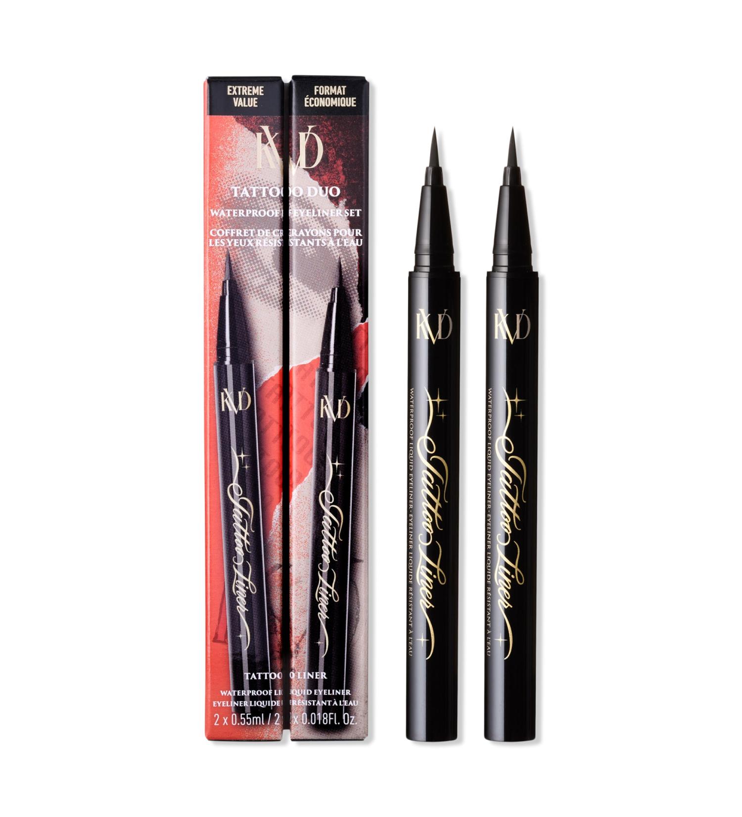 Discover KVD Beauty Tattoo Liner Duo Waterproof Liquid Eyeliner Set - Elevate Your Style Instantly! - Buy Online on GoSupps.com