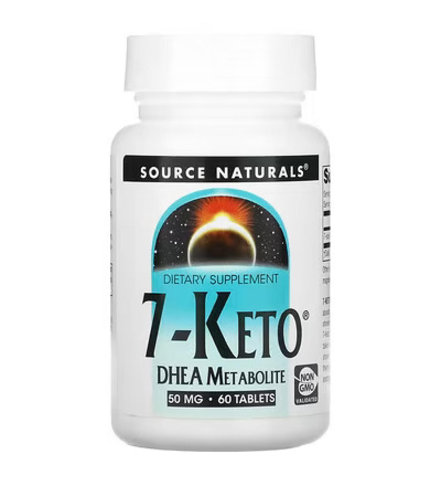 Source Naturals 7-Keto DHEA Metabolite 50 mg - 60 Tablets for Metabolism Support - Buy Online on GoSupps.com