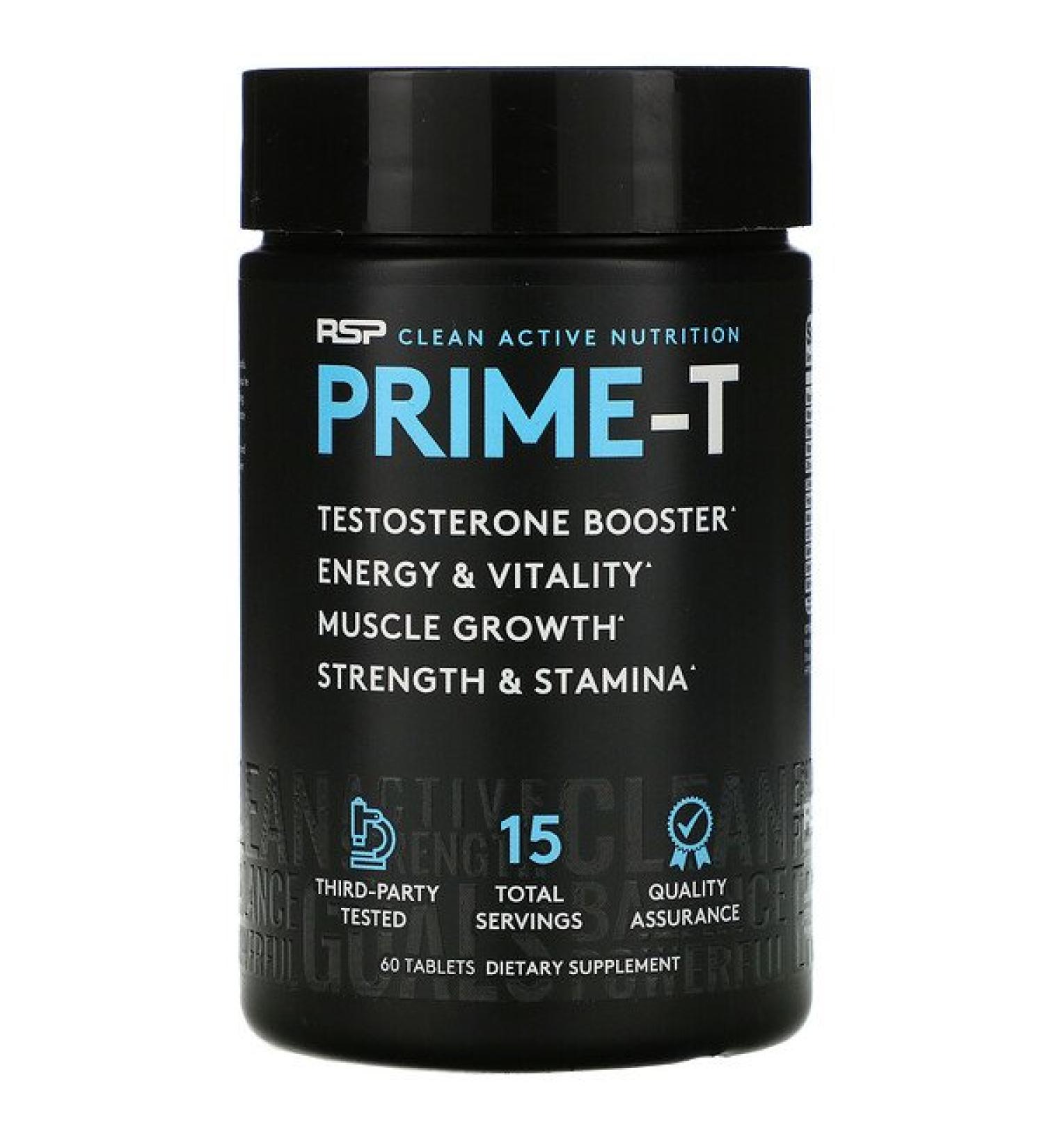 RSP Nutrition Prime-T Testosterone Booster 60 Tablets