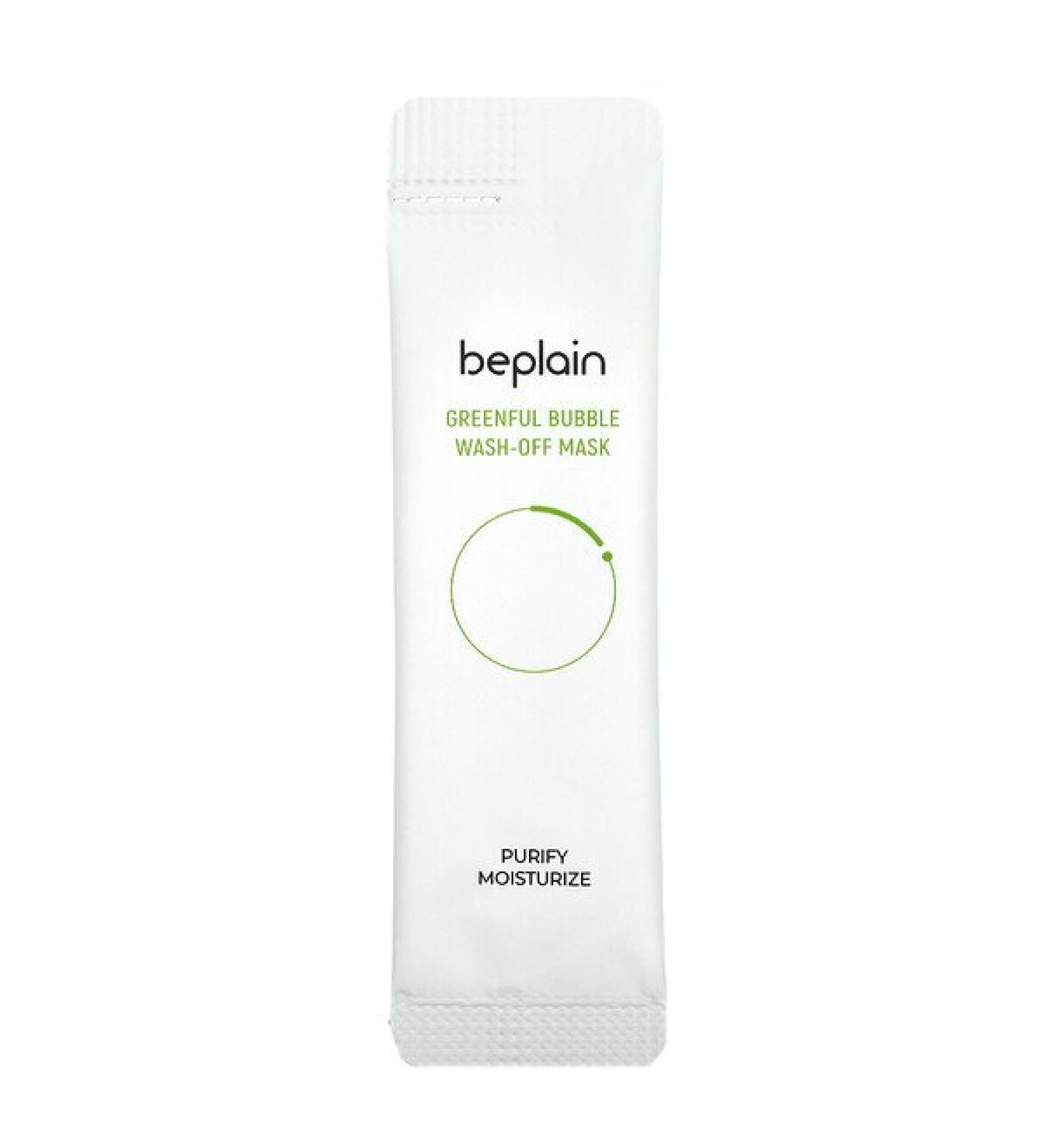 Beplain Greenful Bubble Wash-Off Mask - 12 Pack (5g Each) for Radiant Skin - Buy Online on GoSupps.com