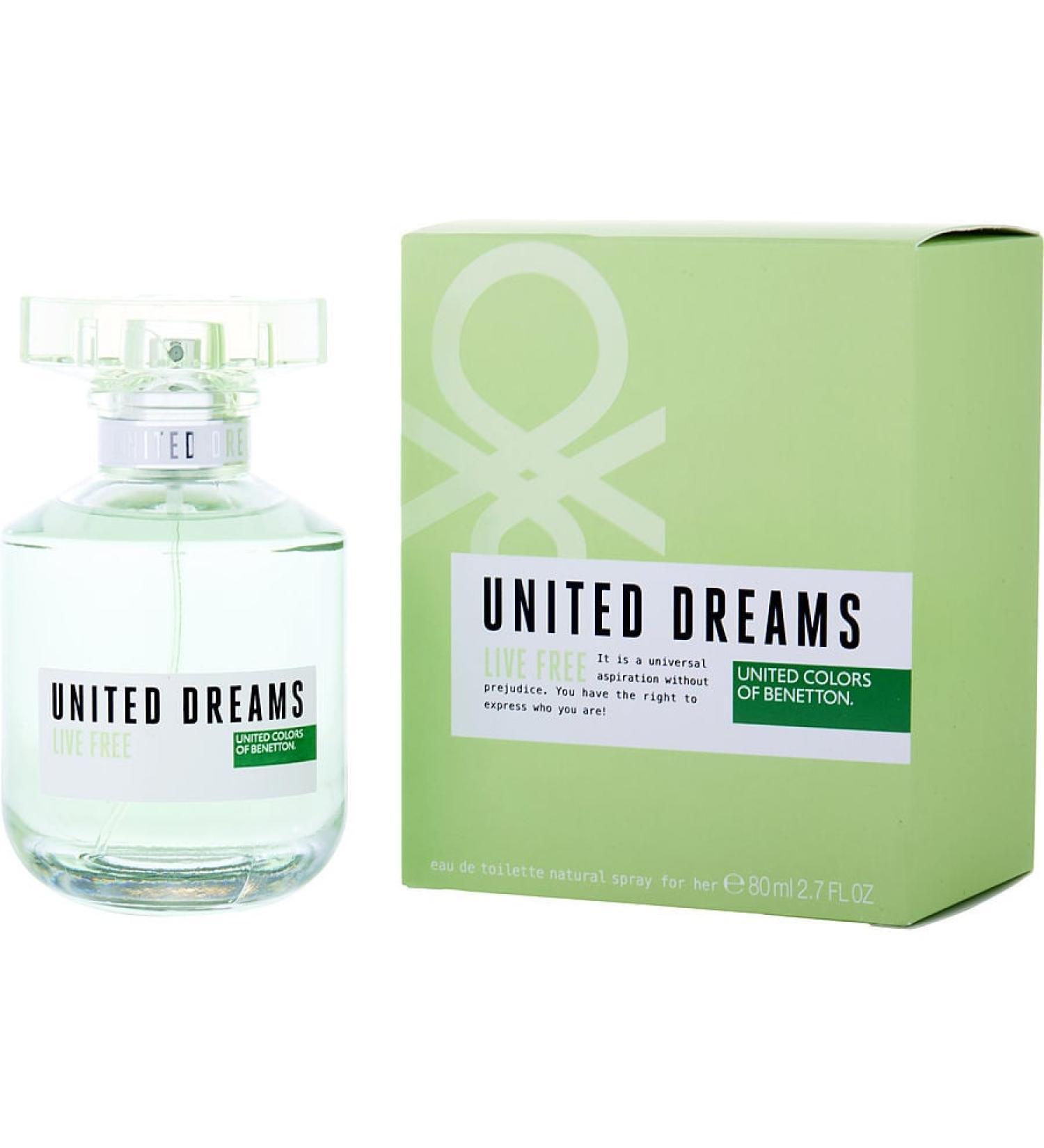 BENETTON UNITED DREAMS LIVE FREE by Benetton - EDT SPRAY 2.7 OZ - WOMEN